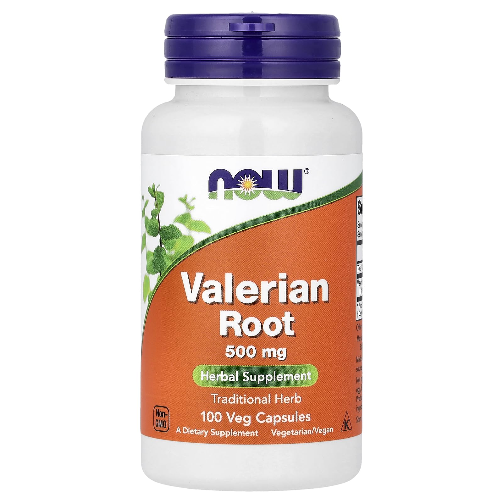 NOW Foods Valerian Root 500mg Capsules, 100 Count