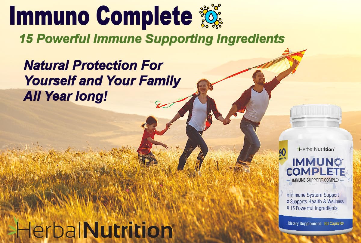 Herbal Nutrition Immuno Complete Immune Support Supplement, Capsule, 1 Count