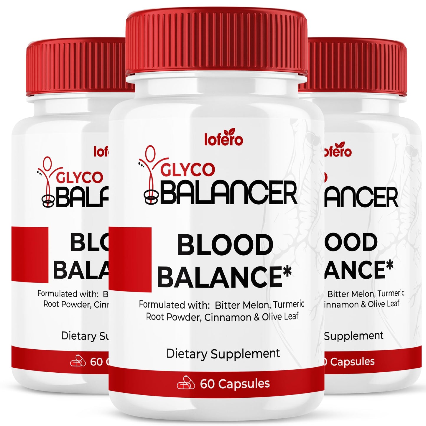 Lofero Glyco Balancer Premium Blood Level Optimizer Capsules, 180 Count