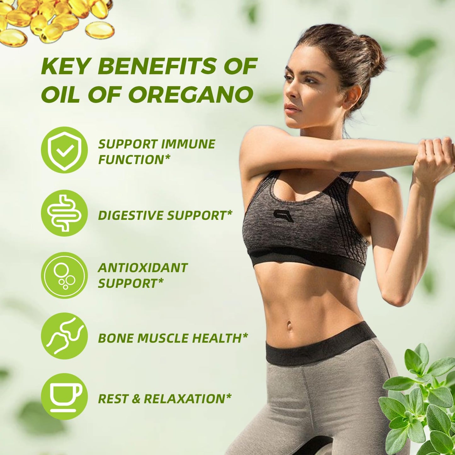 SmildeHeal Oregano Oil with Black Seed Oil Softgels, 150 Softgels