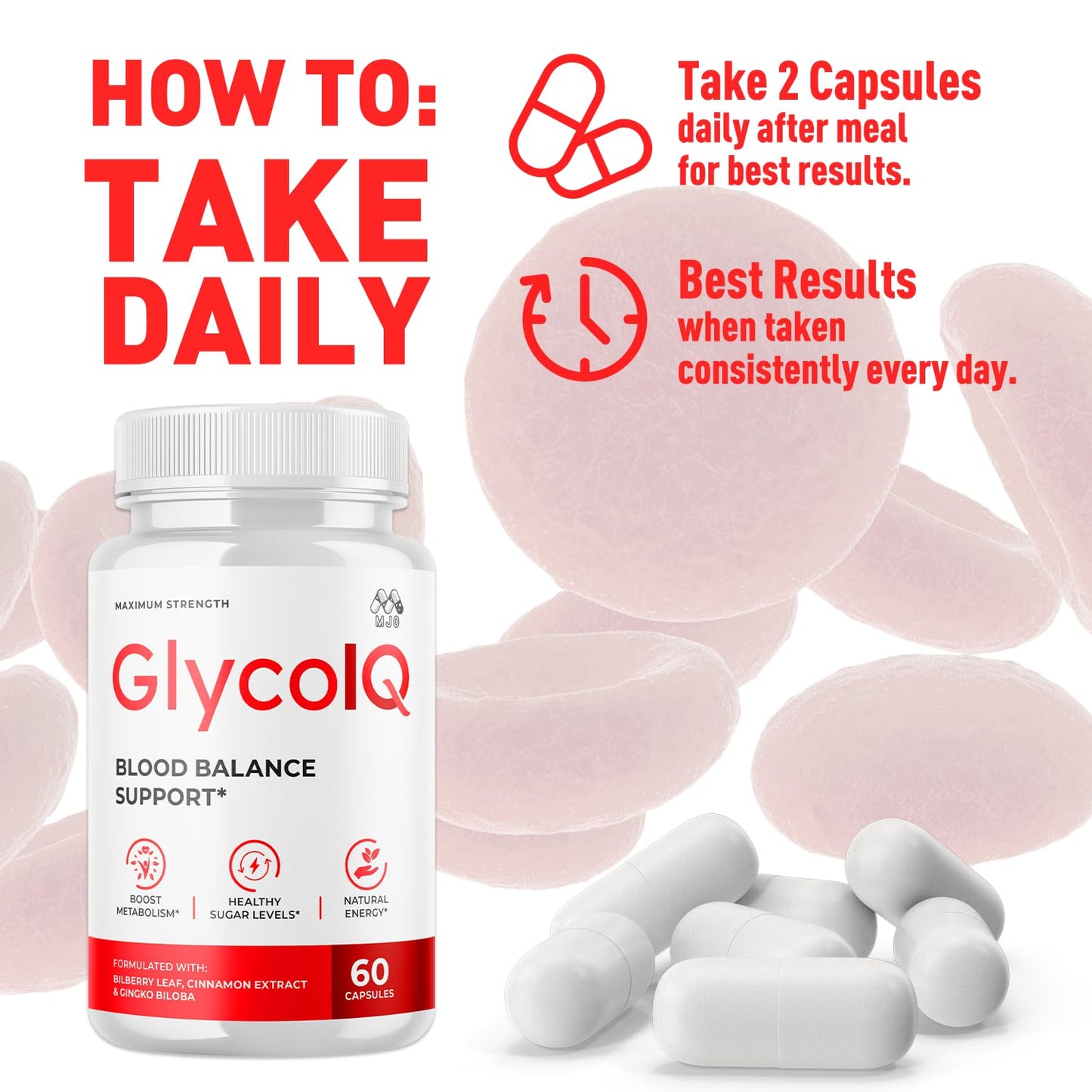 MJO Glyco IQ Capsules 300 Capsules