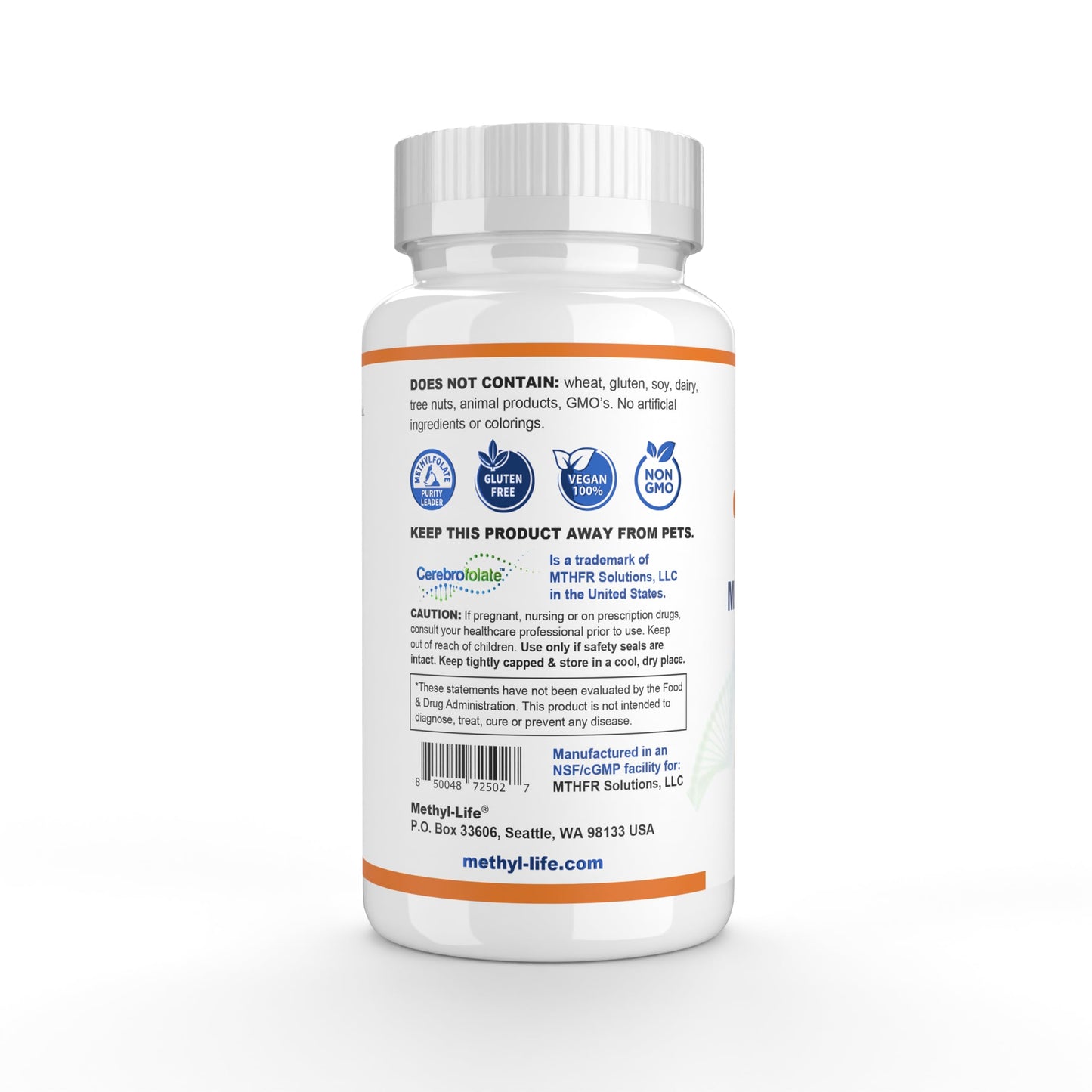 Methyl-Life L-Methylfolate 5 mg Chewable Tablets, 90 Tablets