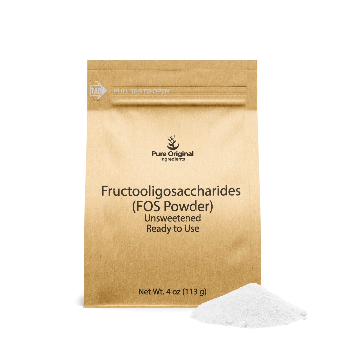 PURE ORIGINAL INGREDIENTS Fructooligosaccharides Powder 4 oz