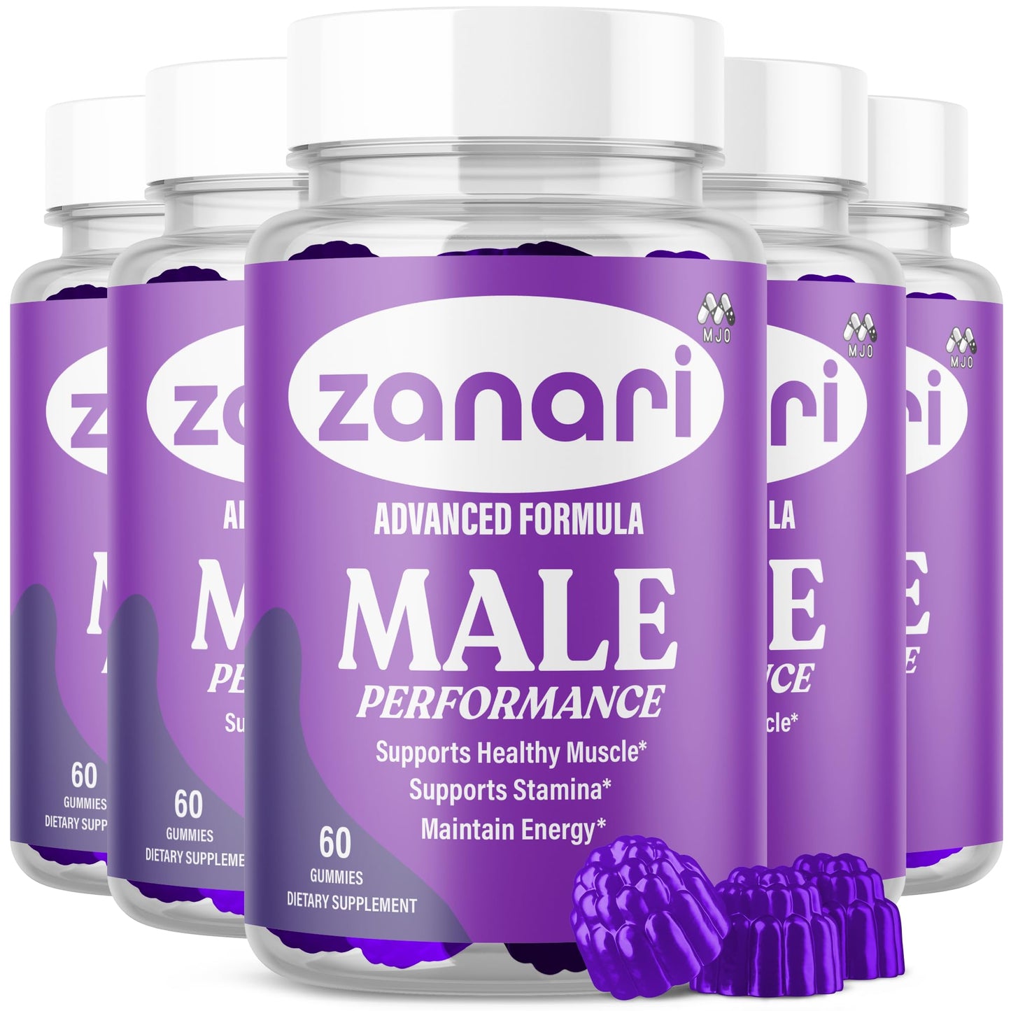 MJO Zanari Gummies for Men, 300 Gummies