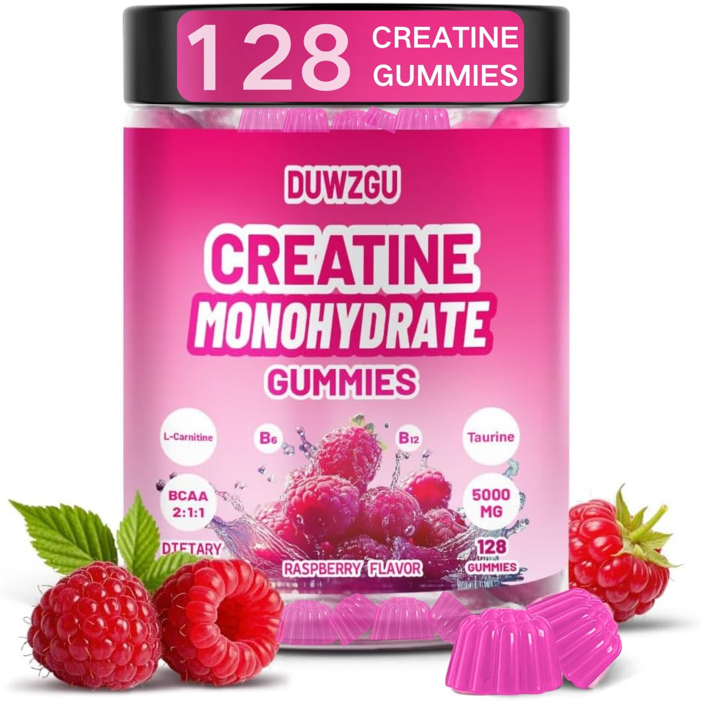 DUWZGU Creatine Monohydrate Gummies 128 Count