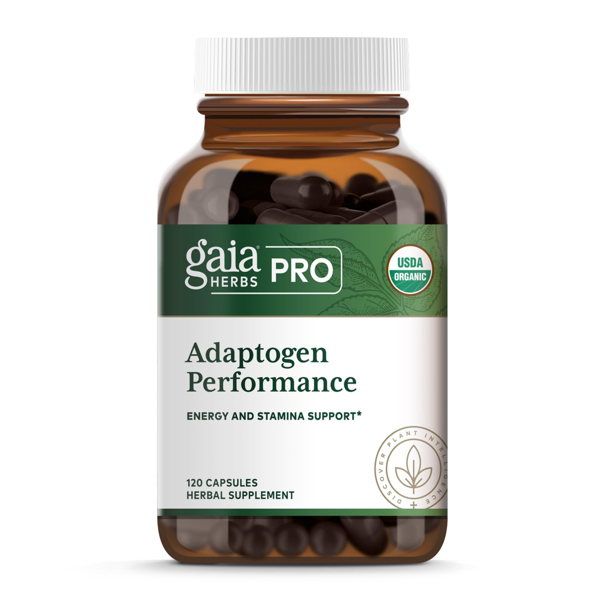 Gaia Herbs PRO Adaptogen Performance - Endurance & Energy Support with Cordyceps & Ashwagandha Extract, 120 Capsules