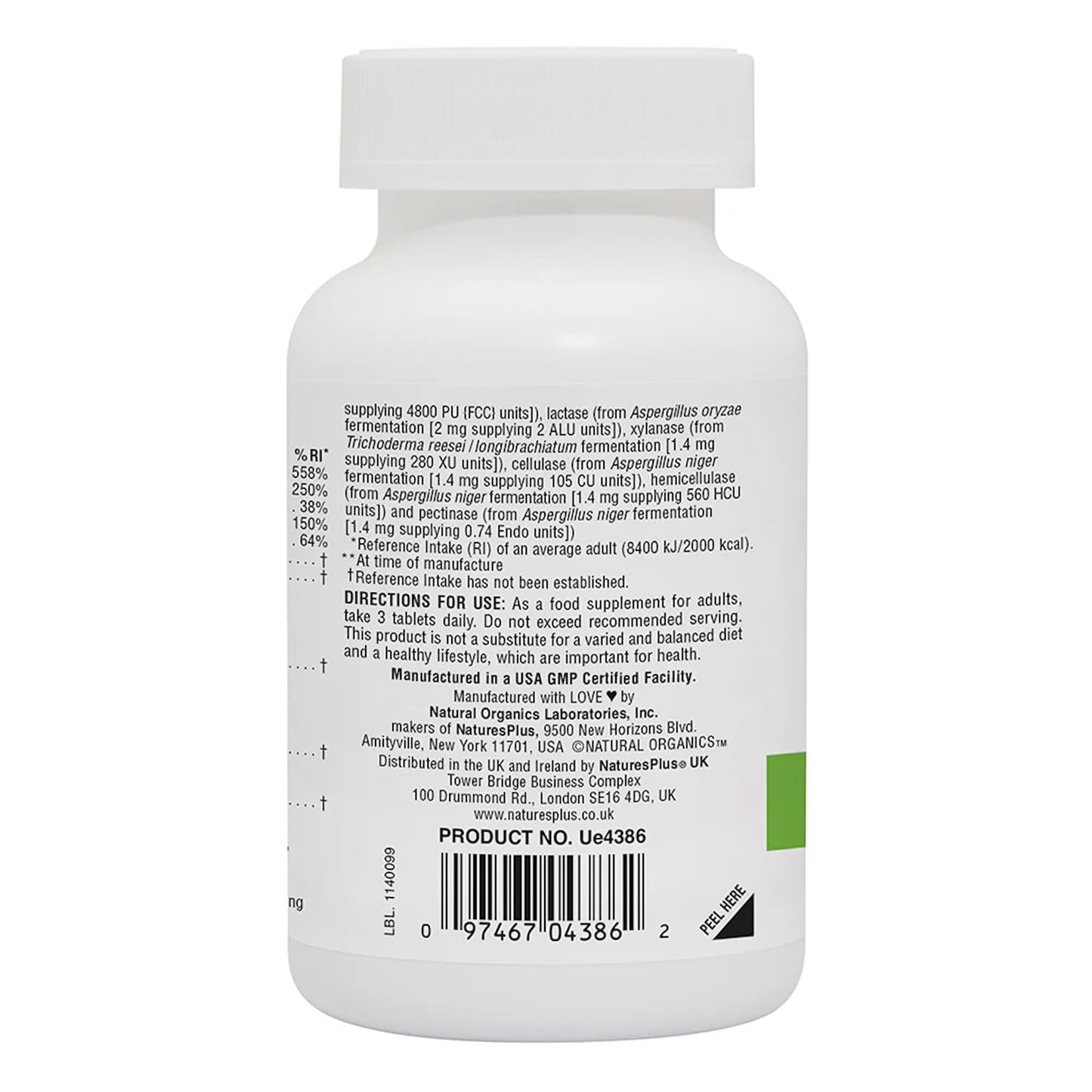 NaturesPlus GI Natural Total Digestive Wellness 90 Tablets