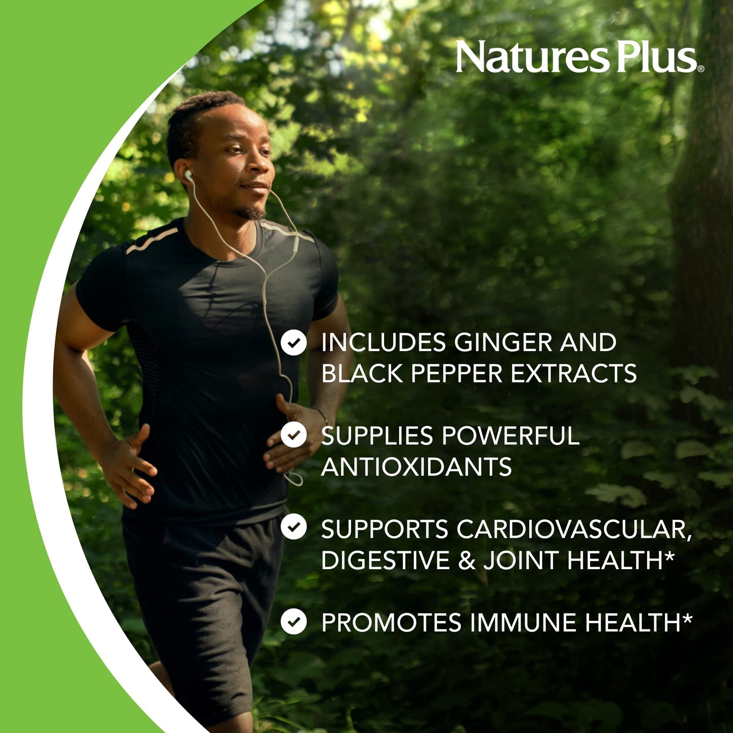 NaturesPlus Turmeric Curcumin Gummies, 60 Count