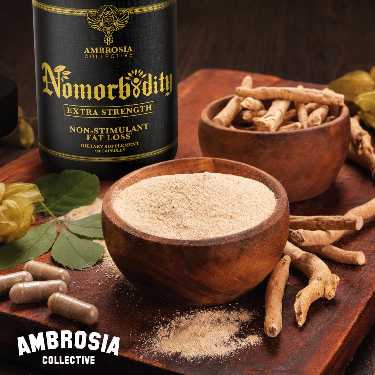 Ambrosia Nomorbidity Extra Strength Appetite Control Capsules, 90 Count