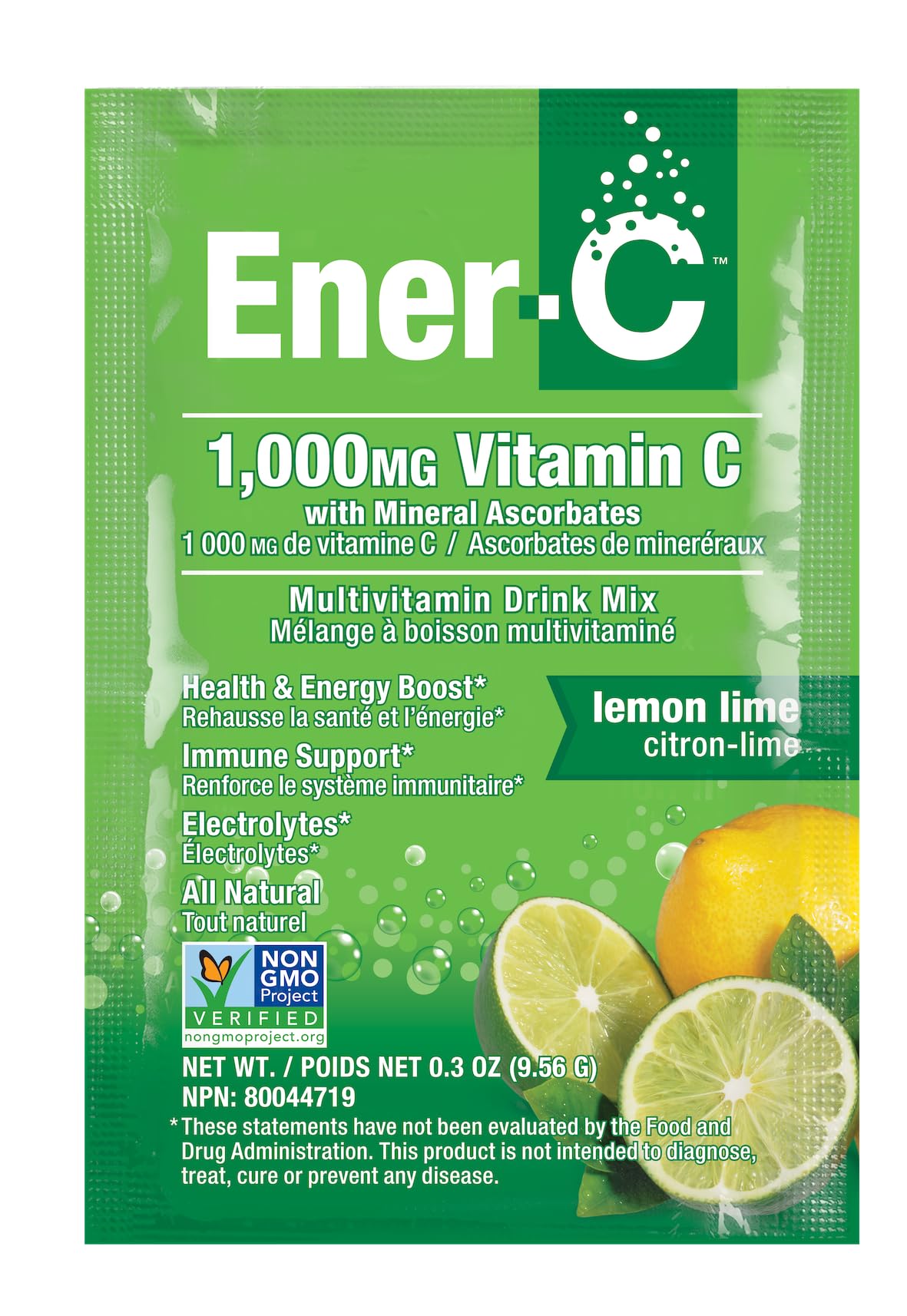 Ener-C Lemon Lime Powder, 30 Packets