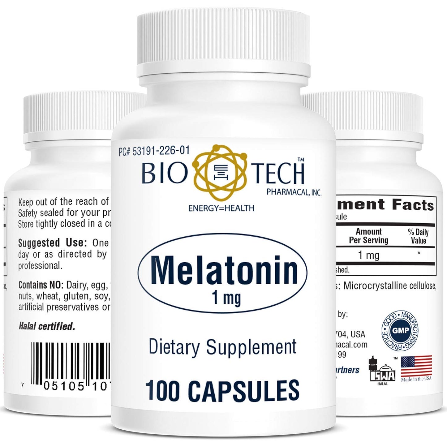 Bio-Tech Pharmacal Melatonin Capsule 100 Count