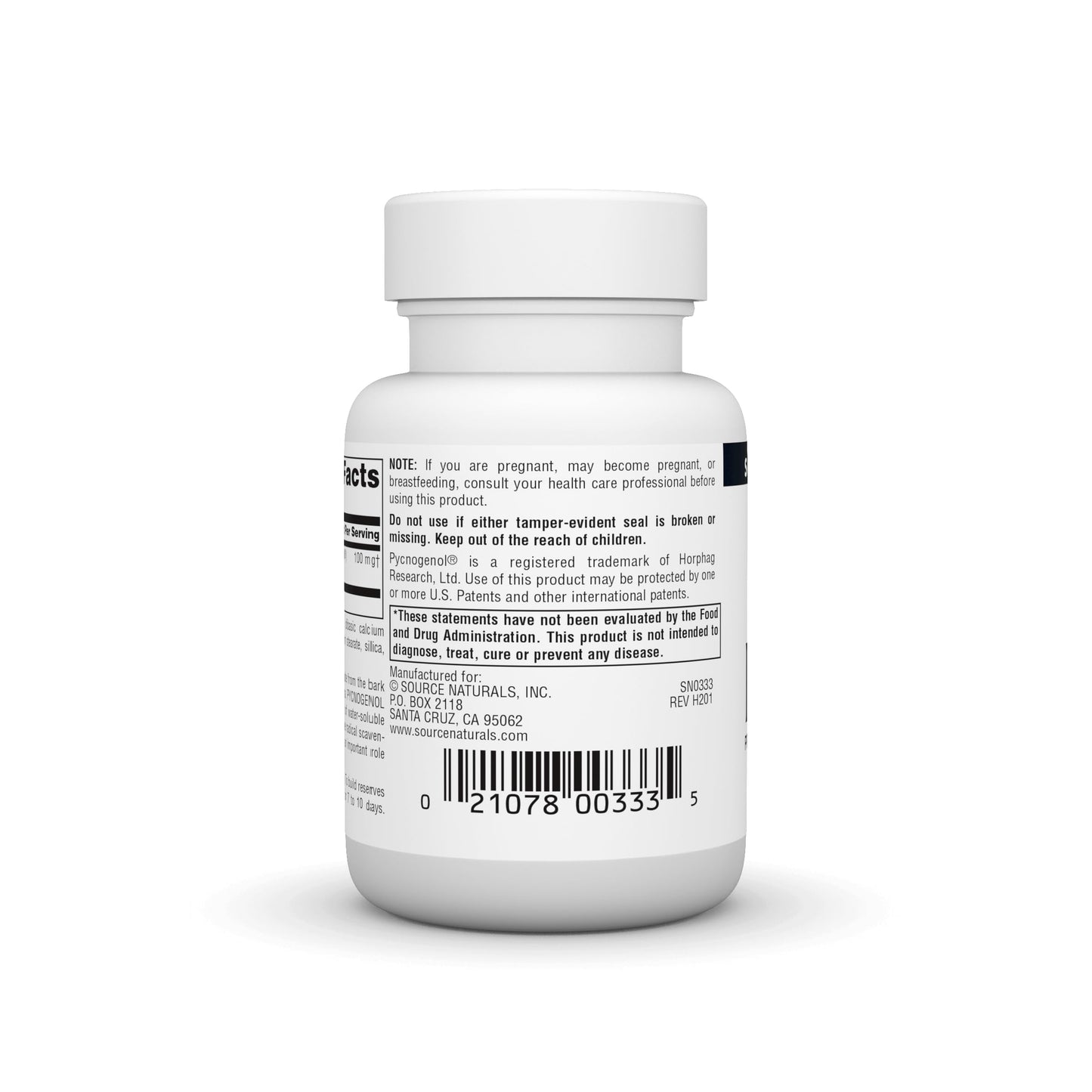 Source Naturals Pycnogenol 100 mg Proanthocyanidin Complex, 60 Tablets