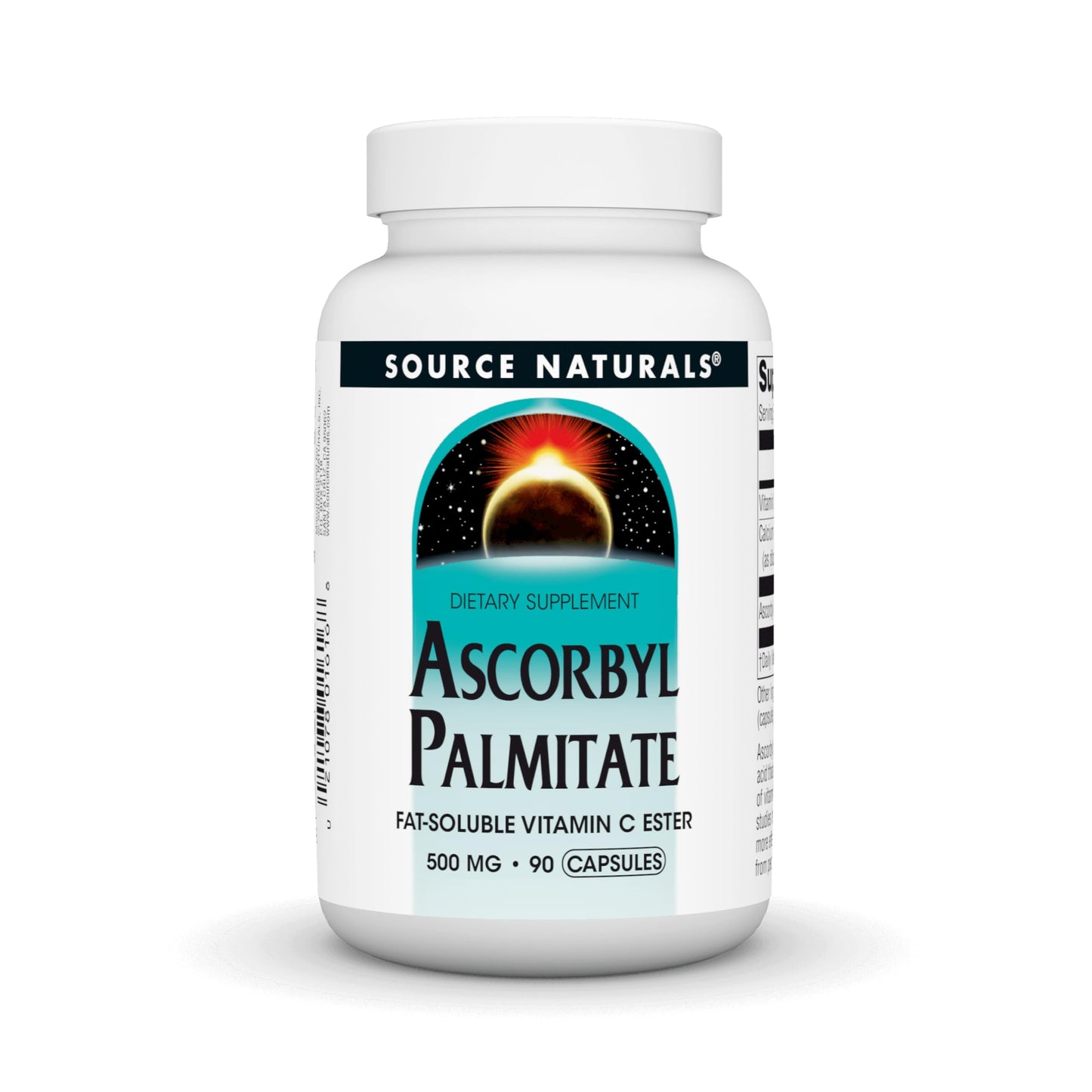 Source Naturals Ascorbyl Palmitate 500mg Capsule, 90 Capsules