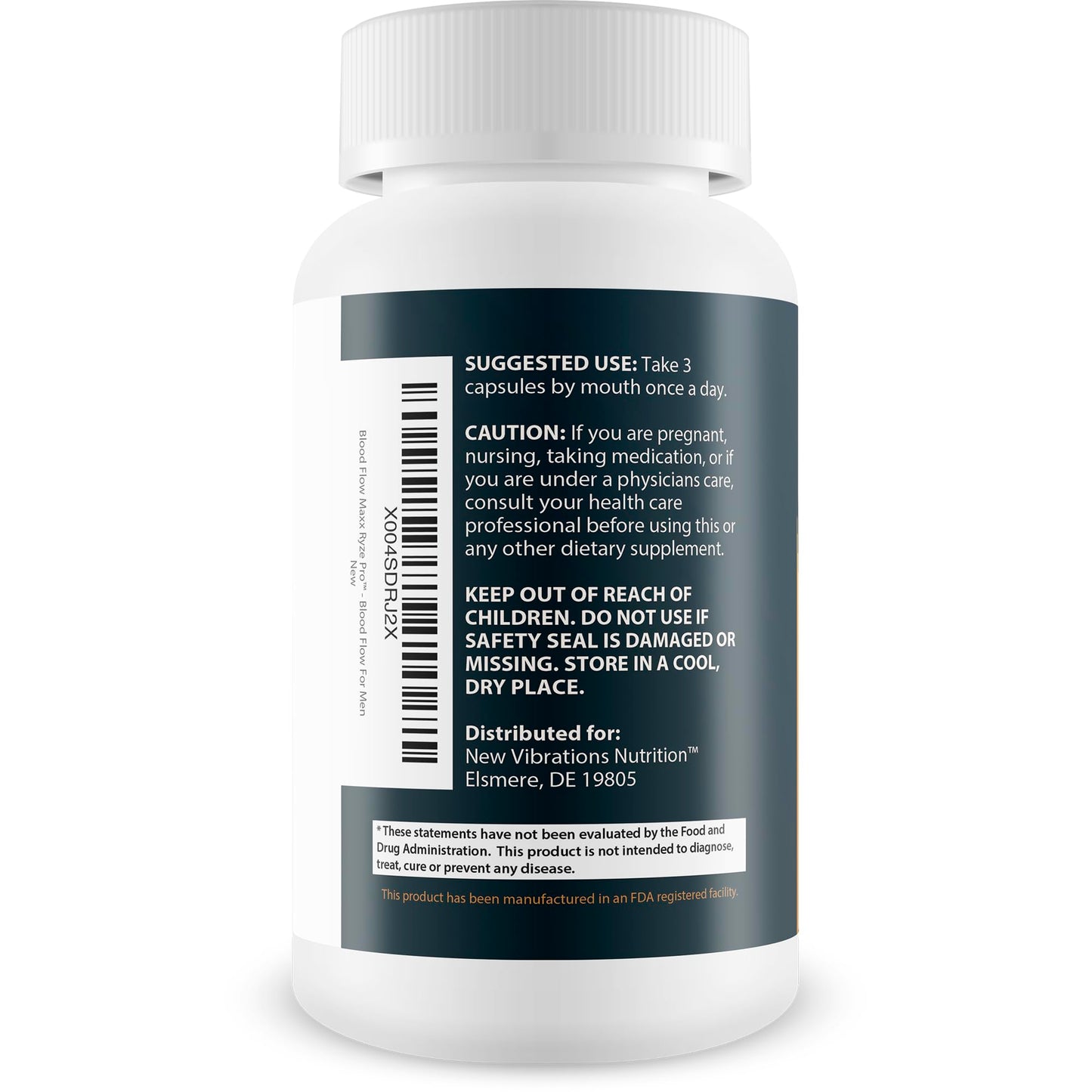 New Vibrations Nutrition Blood Flow Maxx Ryze Pro Capsule, 90 Count