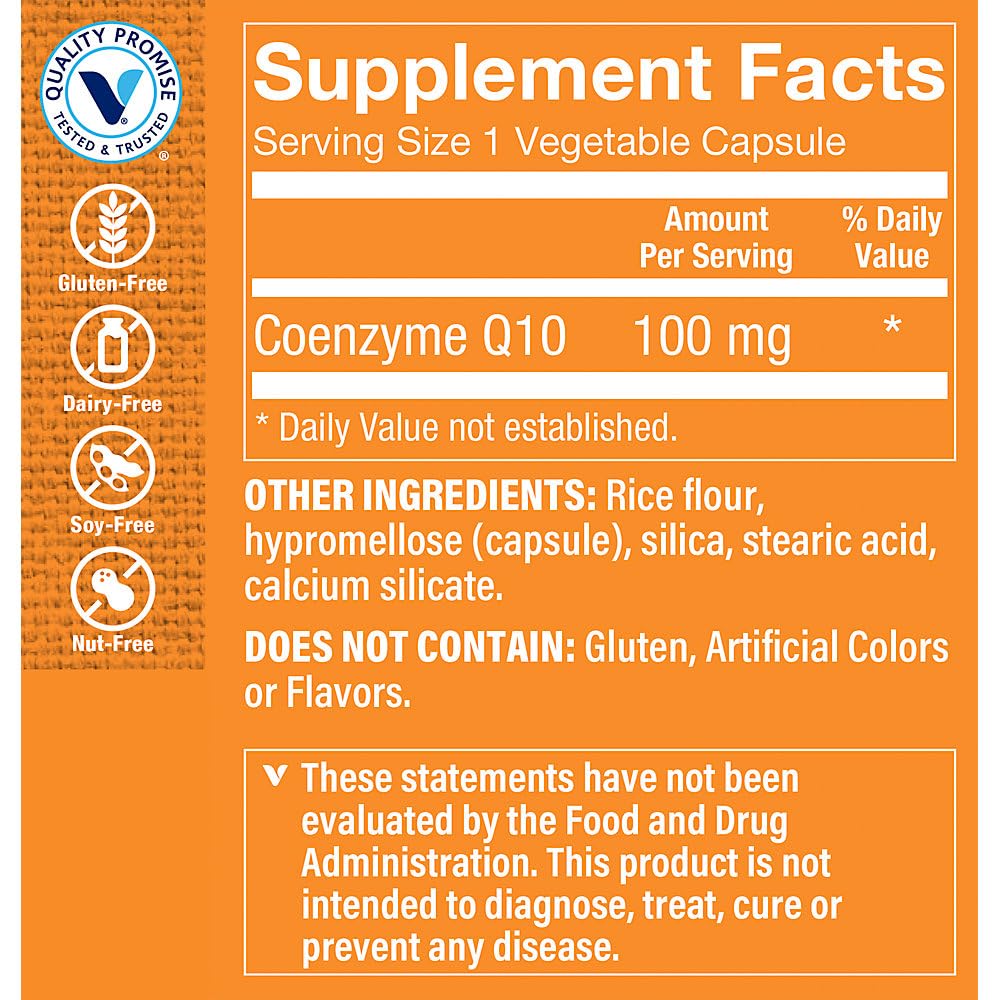 The Vitamin Shoppe CoQ-10 100mg 180 Capsules