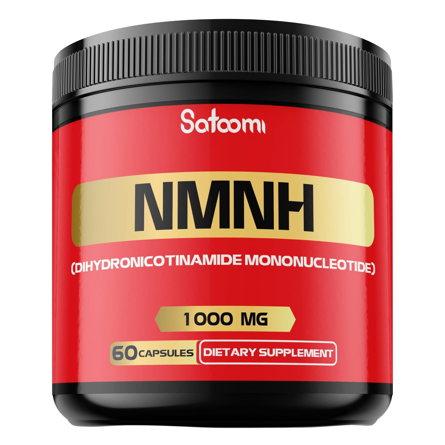 Satoomi NMNH (Dihydronicotinamide Mononucleotide) NMN Supplement Alternative - 1000mg per Serving NAD Support, 60 Capsules