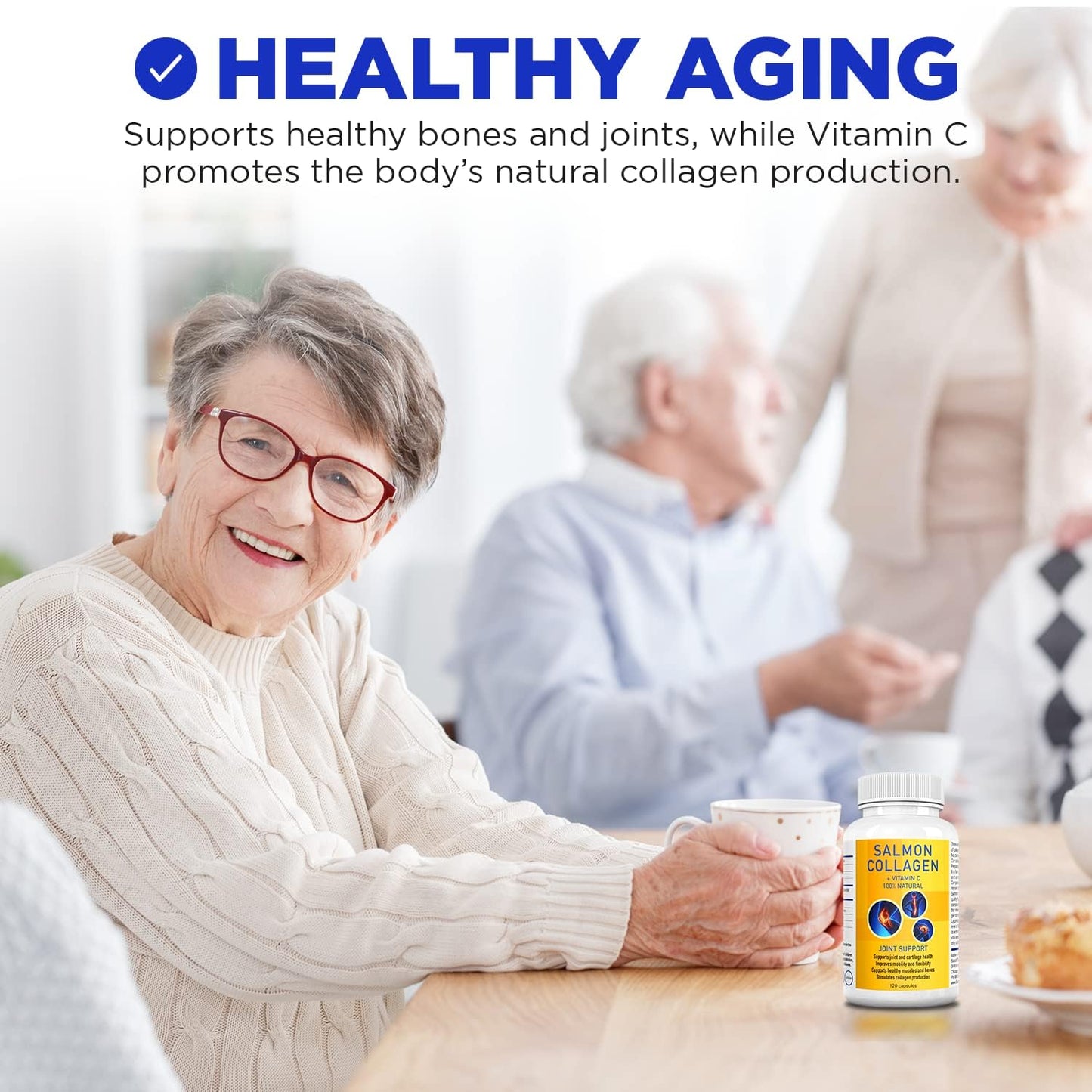 Salcoll Premium Marine Collagen Capsule, 120 Count