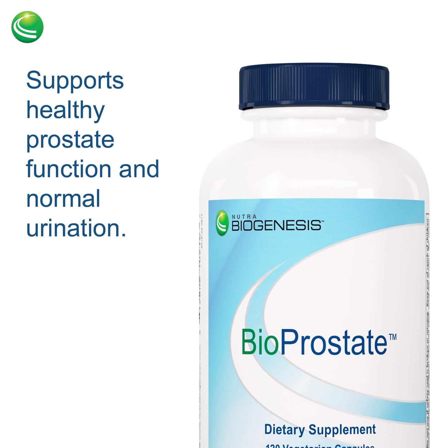 Nutra BioGenesis BioProstate Saw Palmetto for Men, Prostate Health Supplements for Men, Urination Flow Support with Pumpkin Seed, Nettle & Pygeum, 120 Capsules