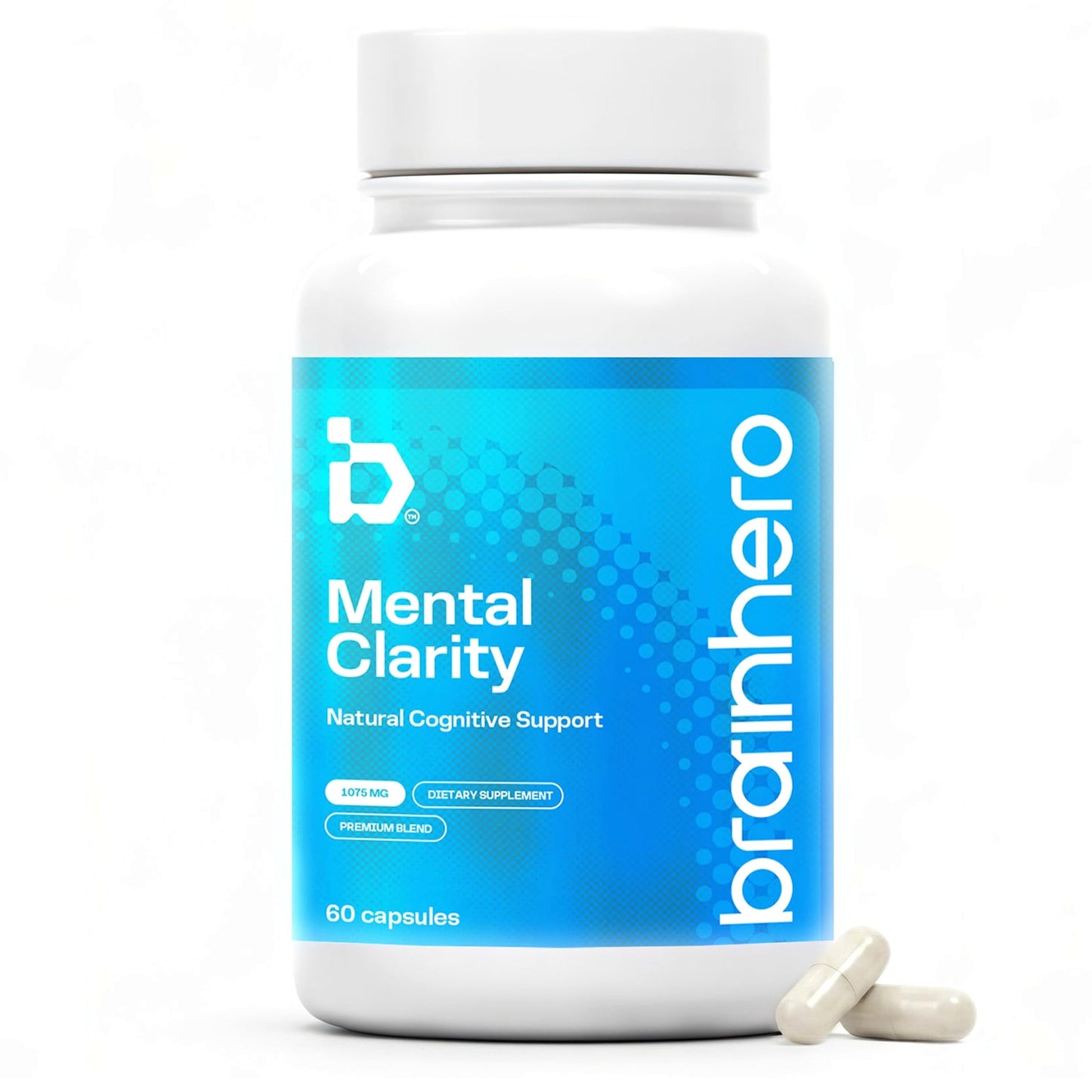 Brain Hero Natural Cognitive Health Support Vegan Capsules, 60 Count