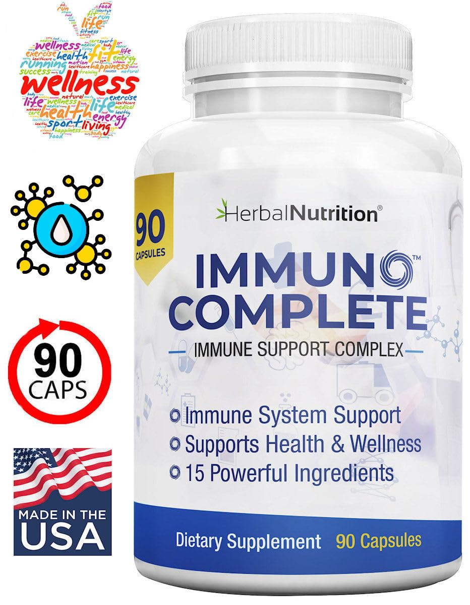 Herbal Nutrition Immuno Complete Immune Support Supplement, Capsule, 1 Count