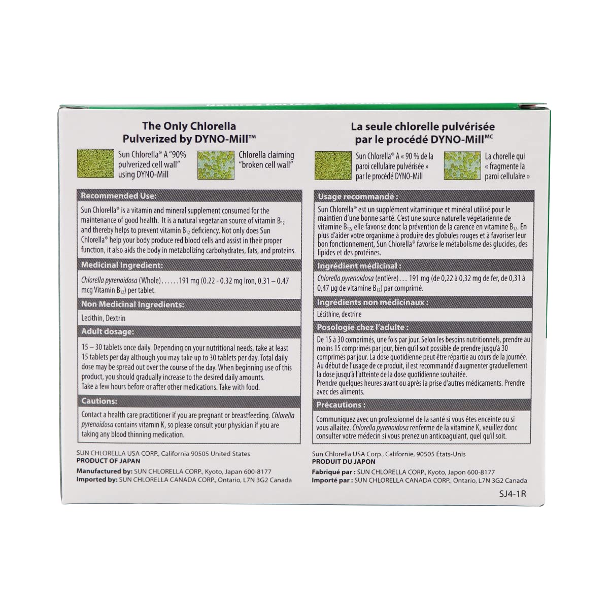 Sun Chlorella USA Chlorella 200 mg Tablets, 300 Tablets per Bottle, Pack of 2