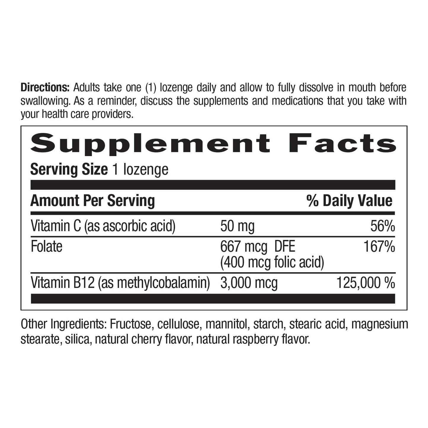 Country Life Methyl B12 3000 mcg Lozenges, 120 Count