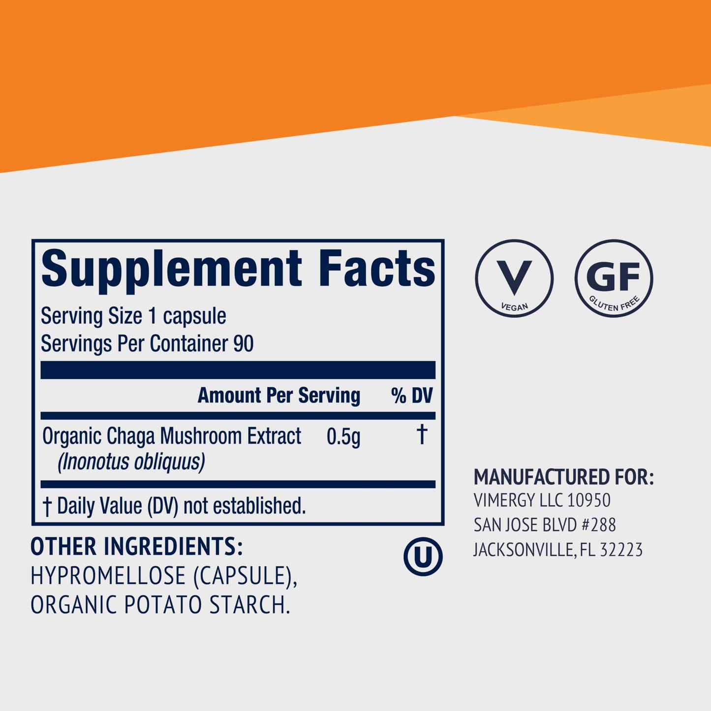 Vimergy Chaga Capsules 90 Capsules