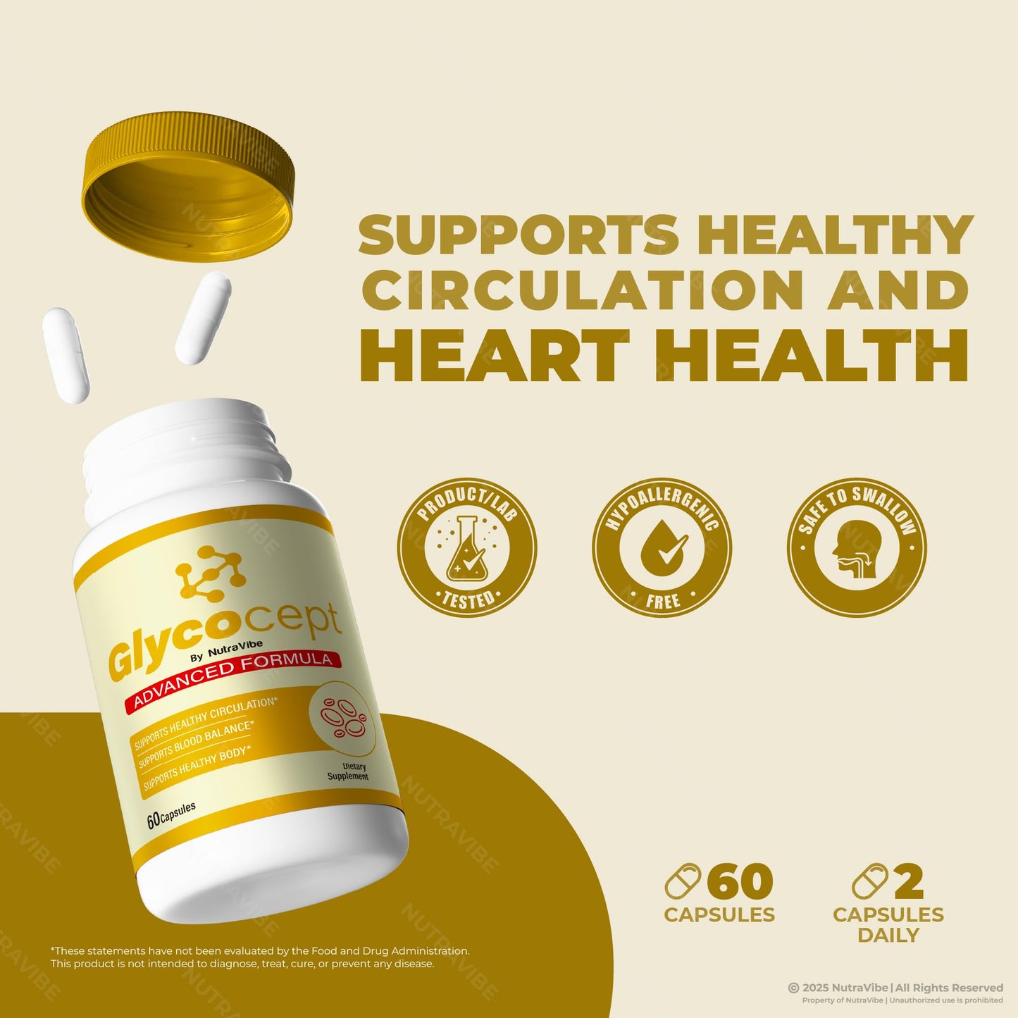 NutraVibe GlycoCept 300 Capsules