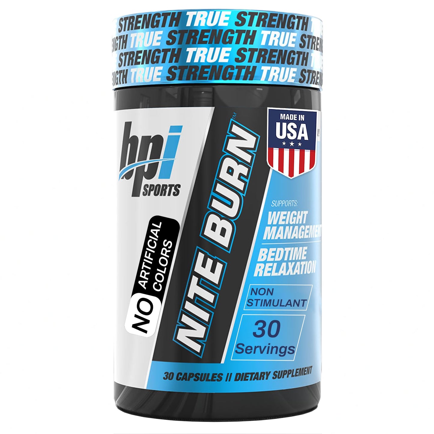 BPI Sports Nite Burn Nighttime Fat Burner & Sleep Support 30 Capsules