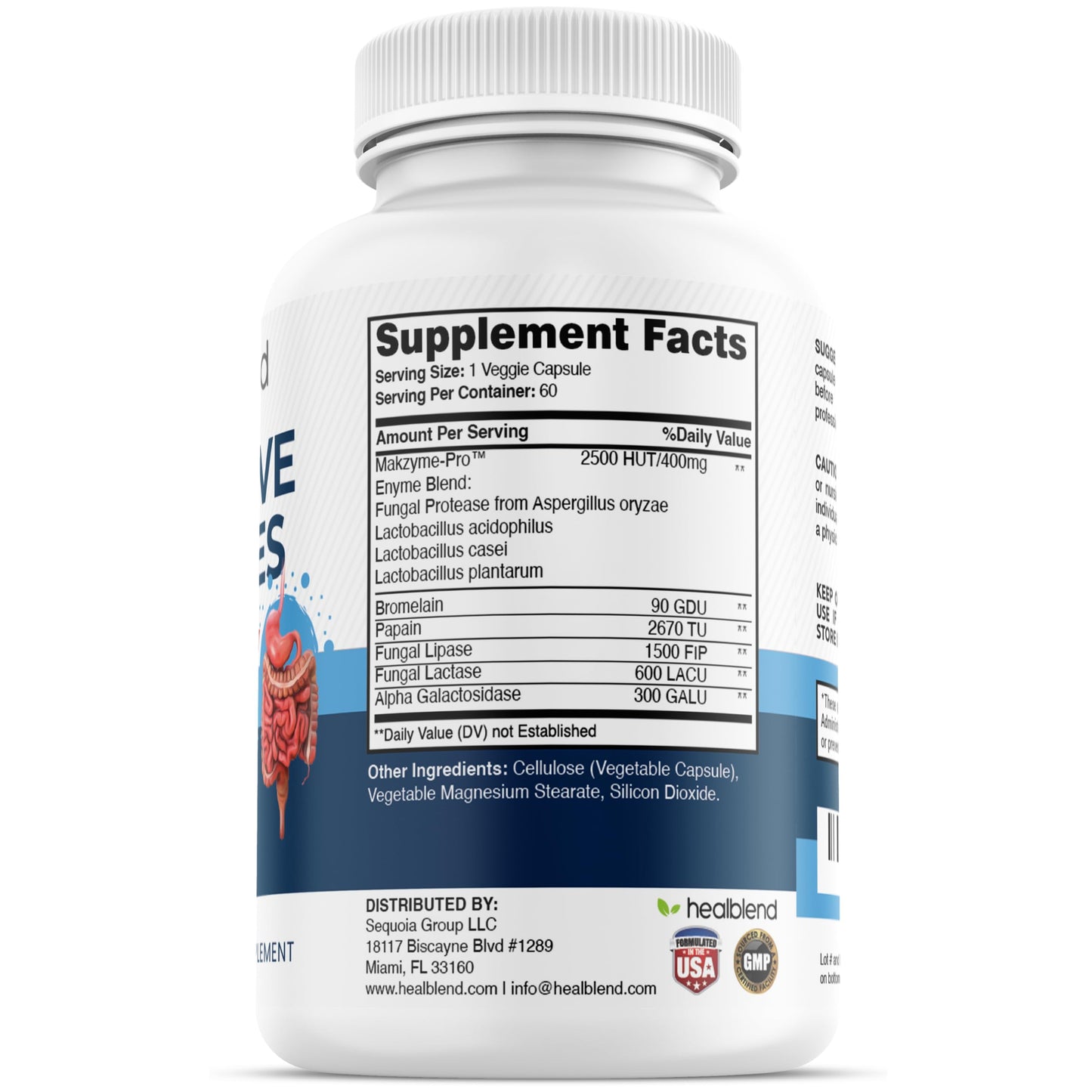healblend Digestive Health Enzyme Blend Supplement Advanced Enzyme with Probiotics Capsule 1