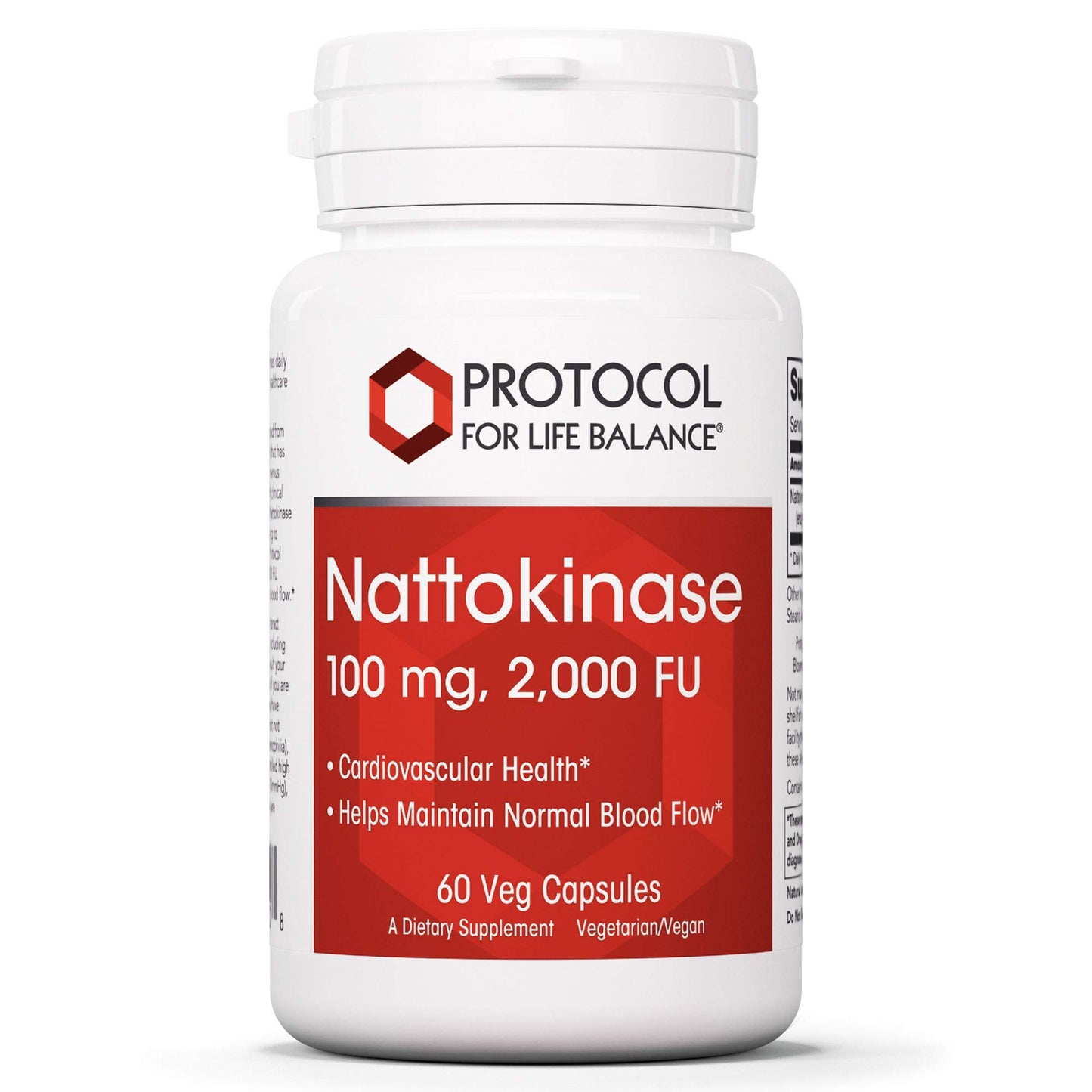 PROTOCOL FOR LIFE BALANCE Nattokinase 100mg Capsule, 60 Veg Caps