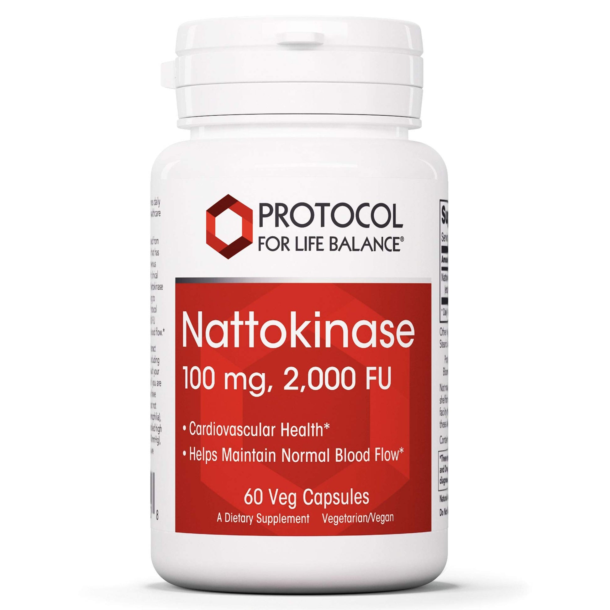 PROTOCOL FOR LIFE BALANCE Nattokinase 100mg Capsule, 60 Veg Caps
