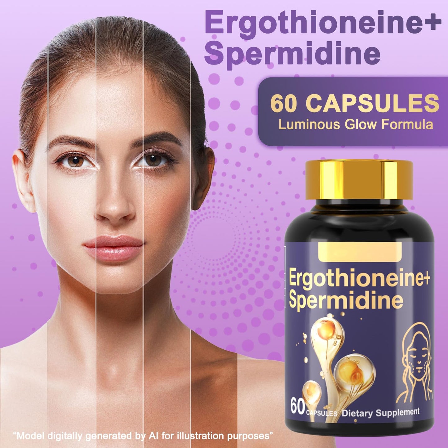 Dr. HR Ergothioneine Spermidine Supplement Capsule 1 Count