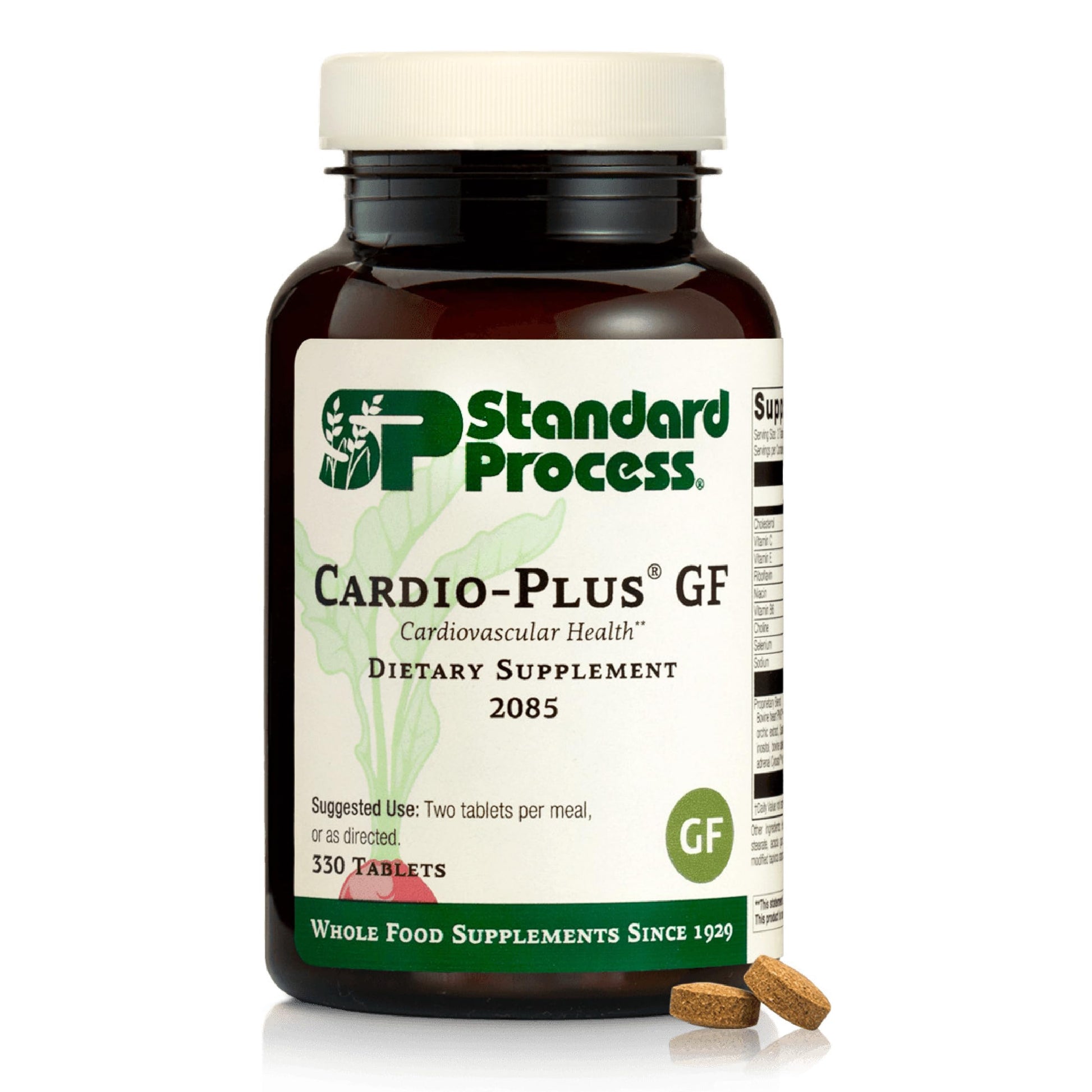 Standard Process Inc. Cardio-Plus GF, Heart Health & Circulation Tablets, 330
