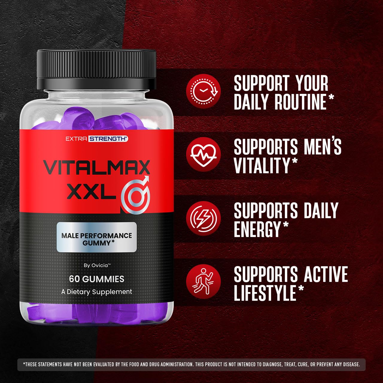 OVICIA VitalMax XXL Gummies 120 Gummies