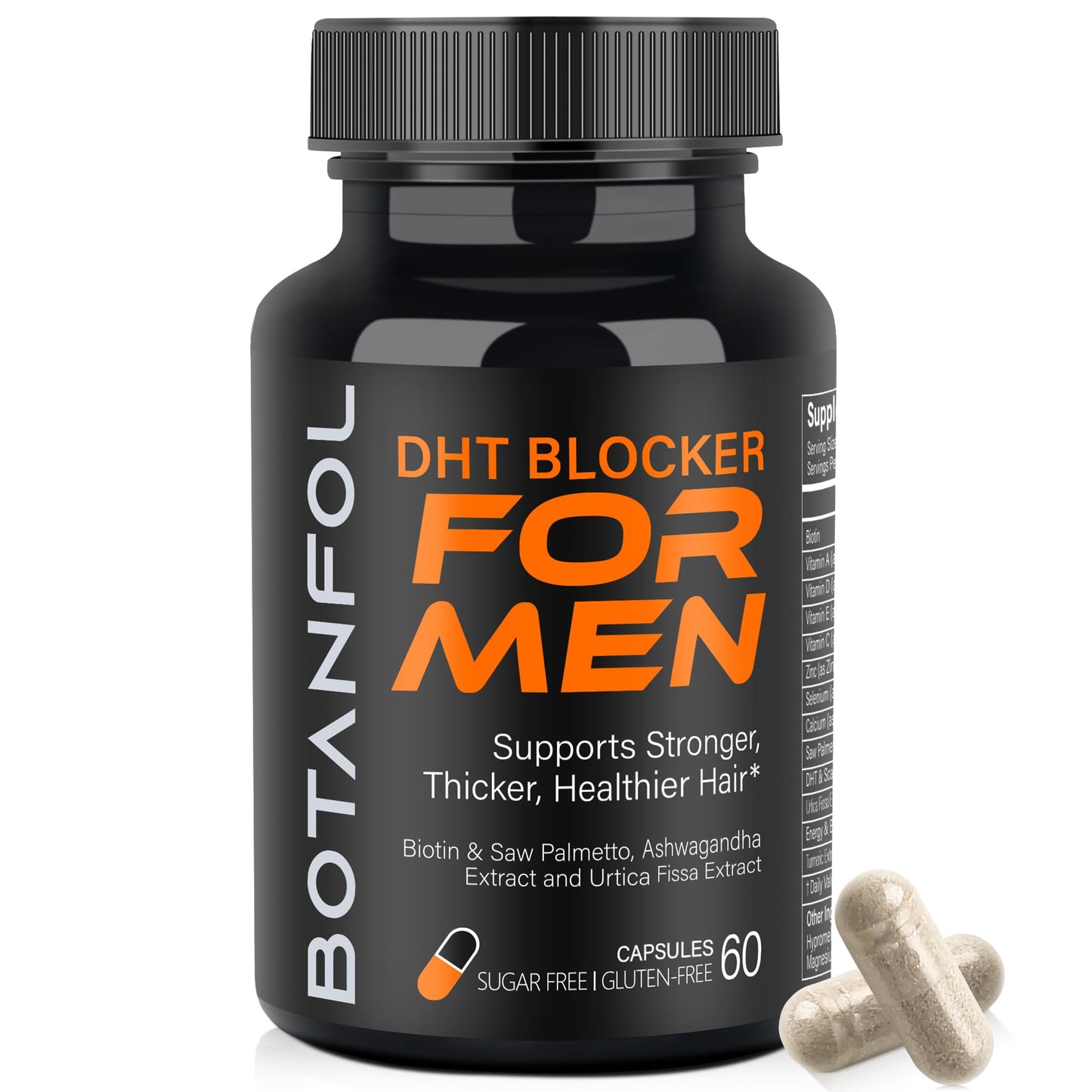 BOTANFOL DHT Blocker for Men Hair Growth Capsule, 60 Capsules