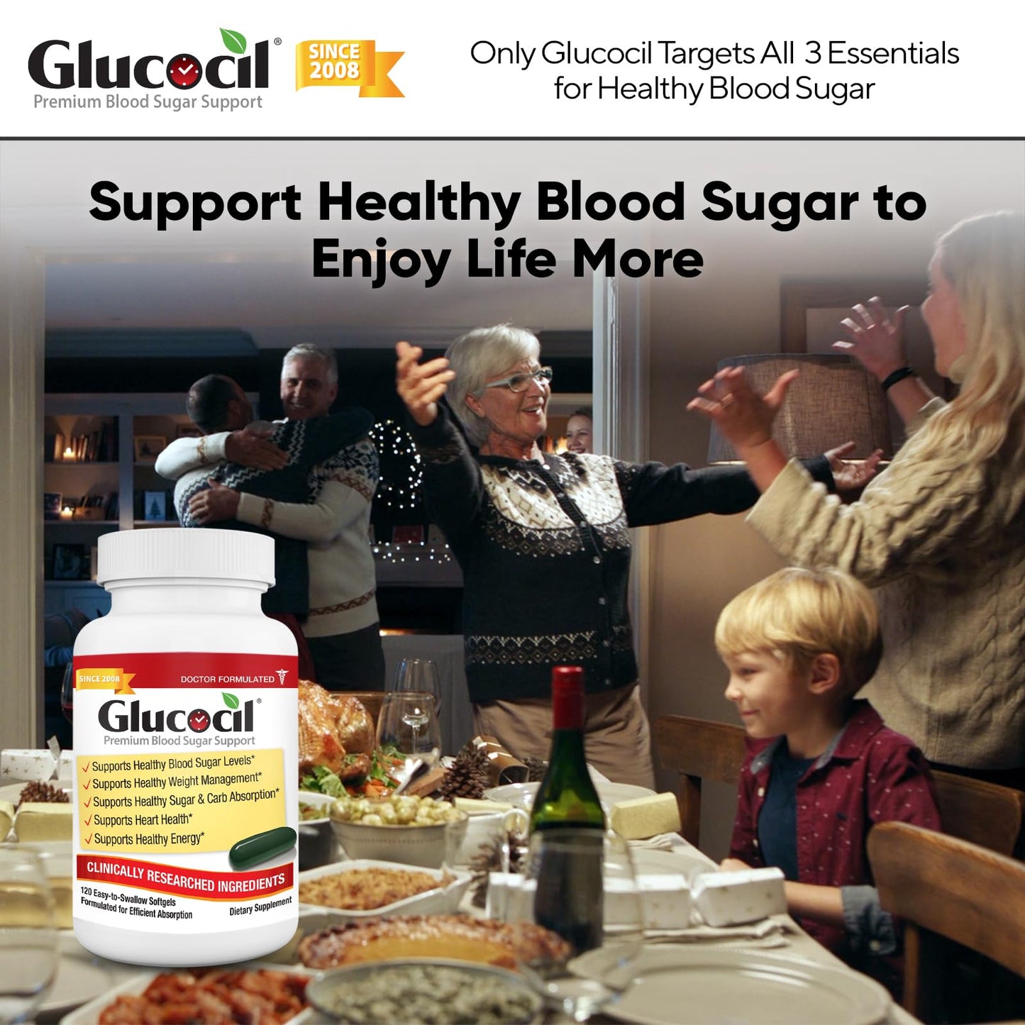 Glucocil Softgels 3 Count