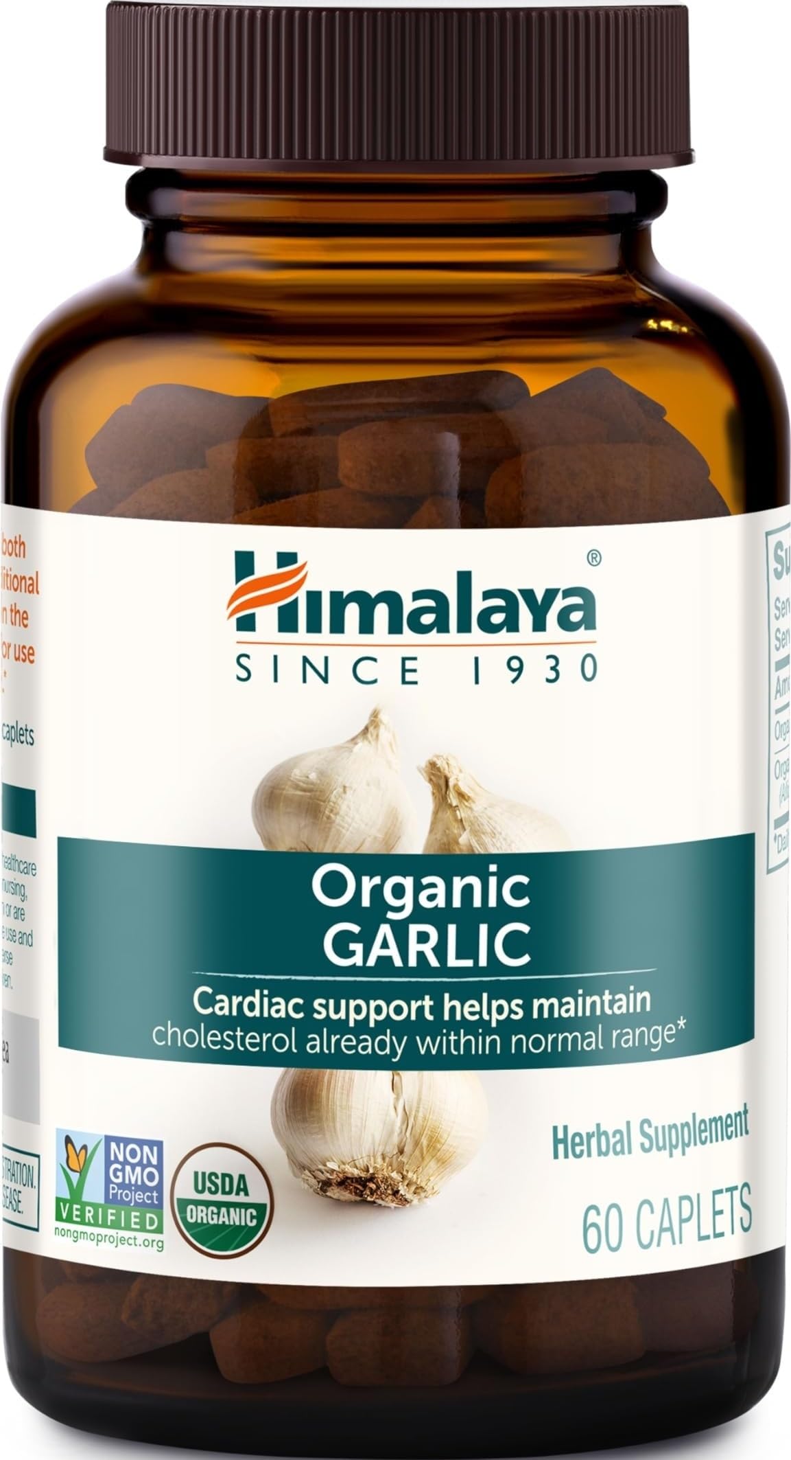Himalaya USDA Organic Garlic Supplements Capsule 60 Count