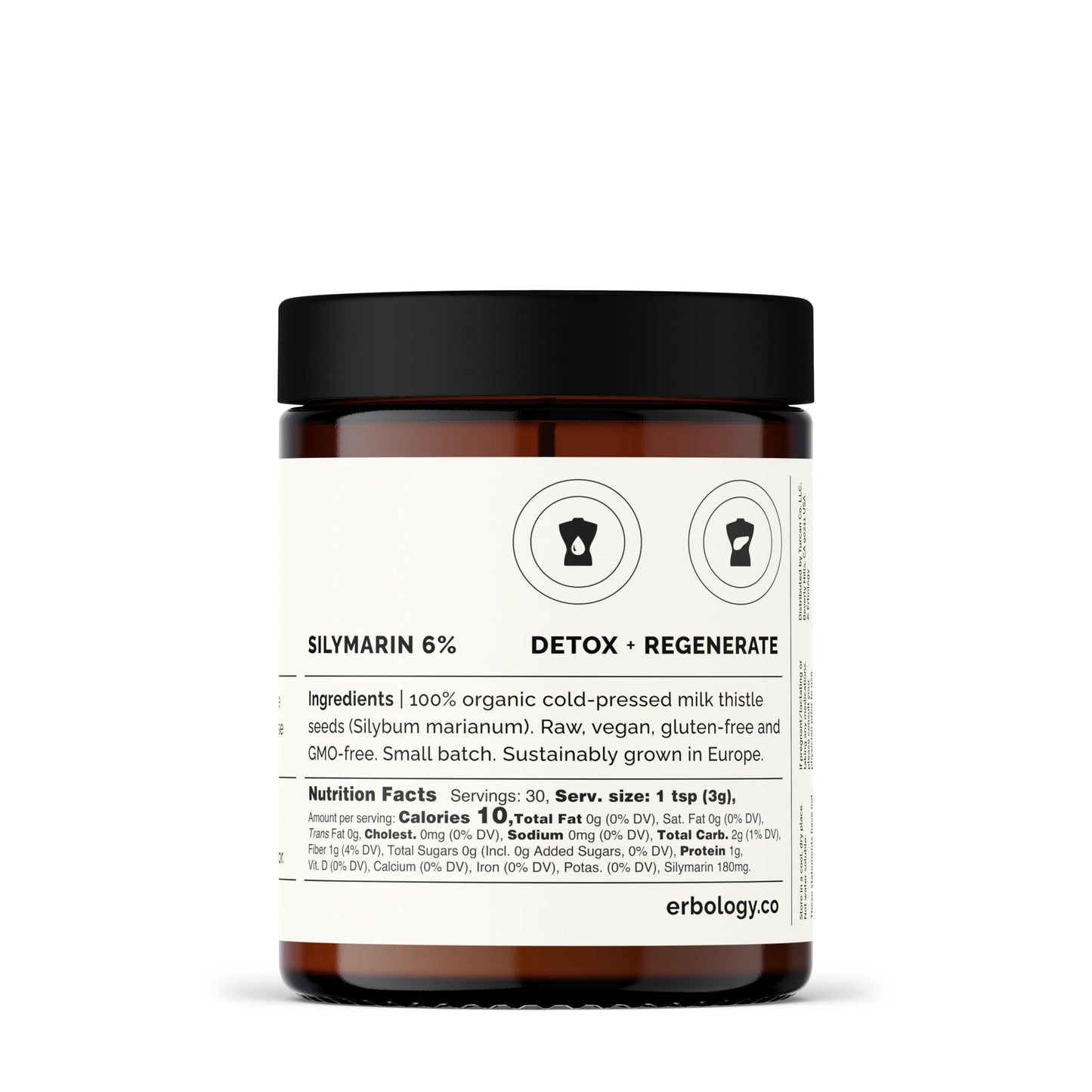 Erbology Organic Milk Thistle Powder 5.3 oz