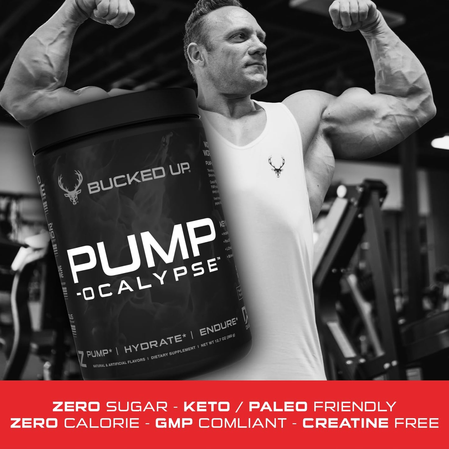 Bucked Up Pump-ocalypse Blue Raz Nitric Oxide Booster Powder 13.69 Ounce