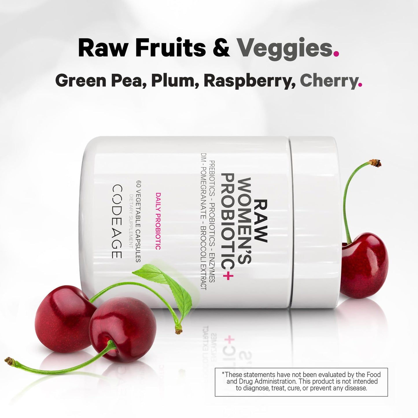 Codeage Raw Women’s Probiotic+ Supplement Capsule, 60 Capsules