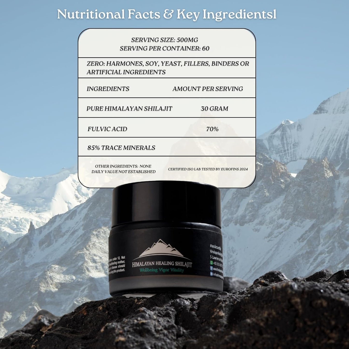 Himalayan Shilajit Shilajit Powder 0.5291 oz