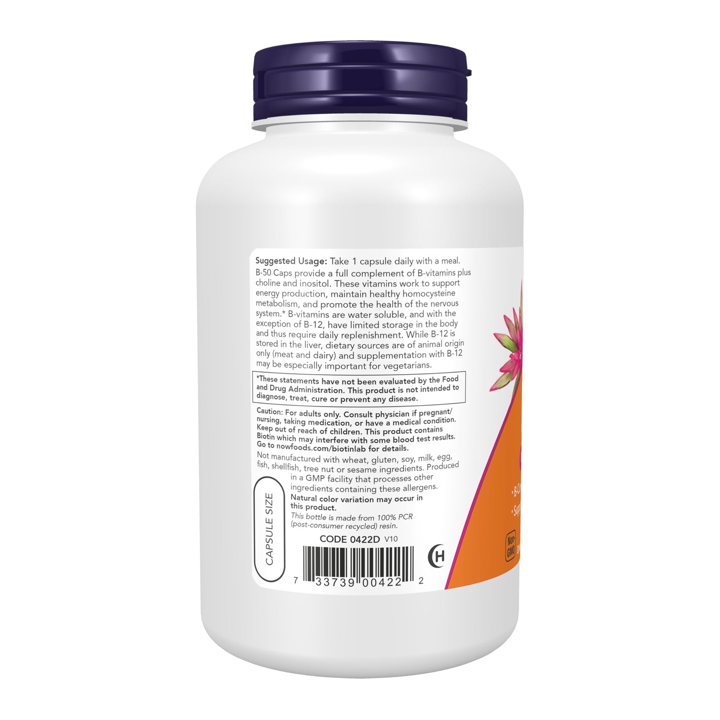 NOW Foods B-50 Veg Capsules 500 Count