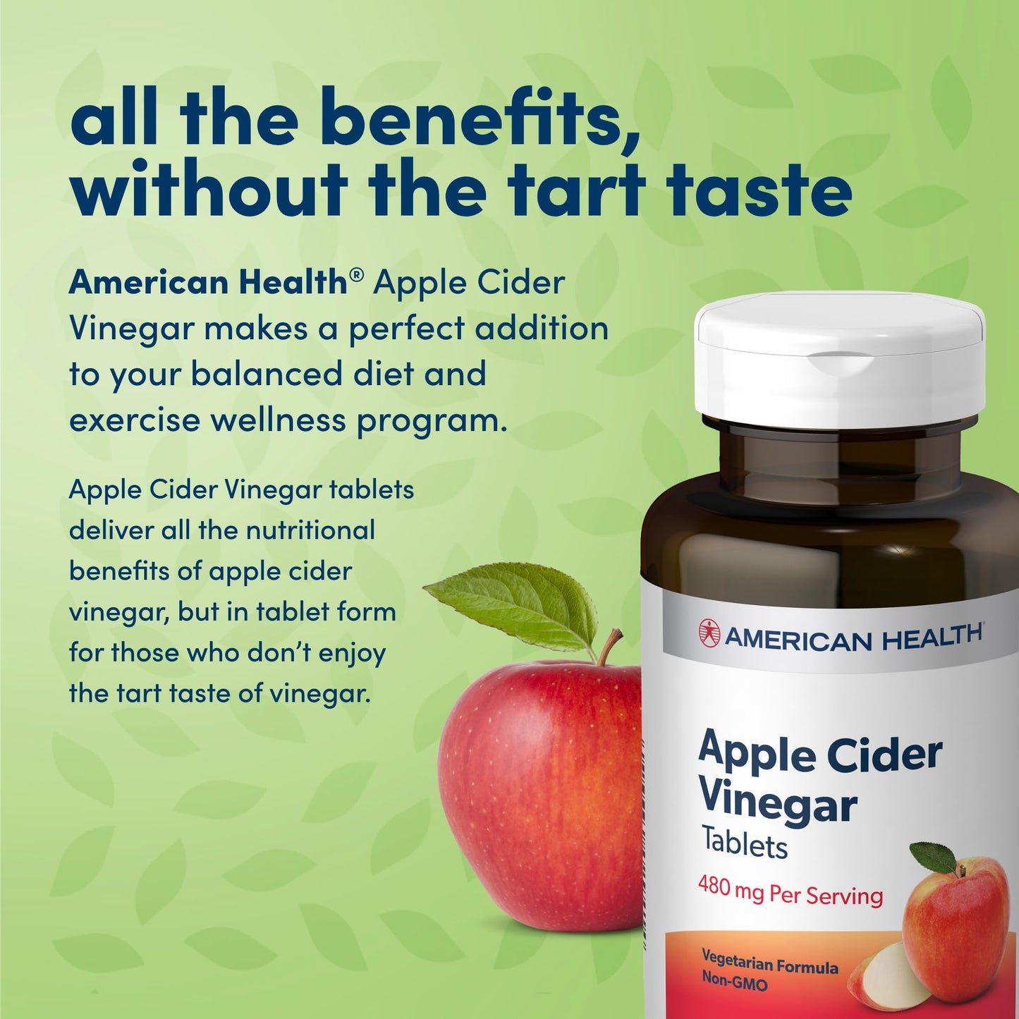 American Health Apple Cider Vinegar Tablets 200