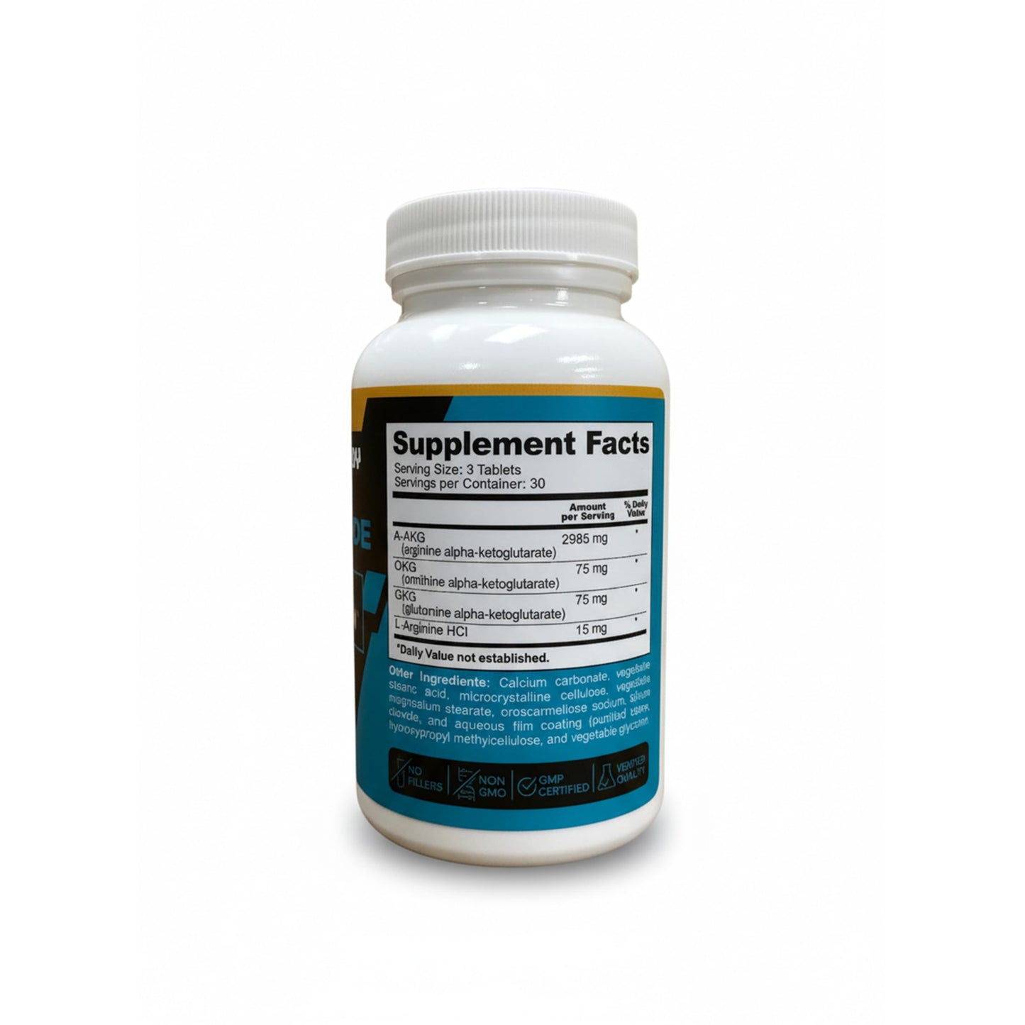 Peak Body Nitric Oxide Supplement with A-AKG – 90 Capsules