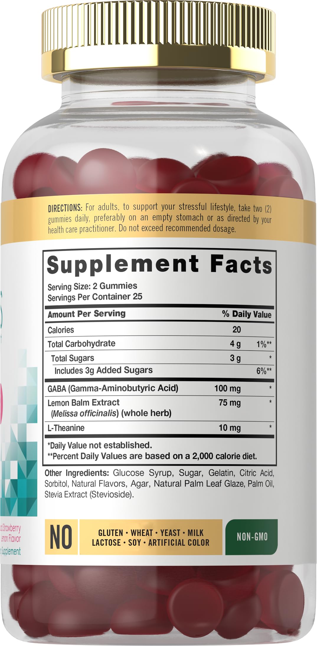 Carlyle Stress Support Supplement Gummies 50 Count