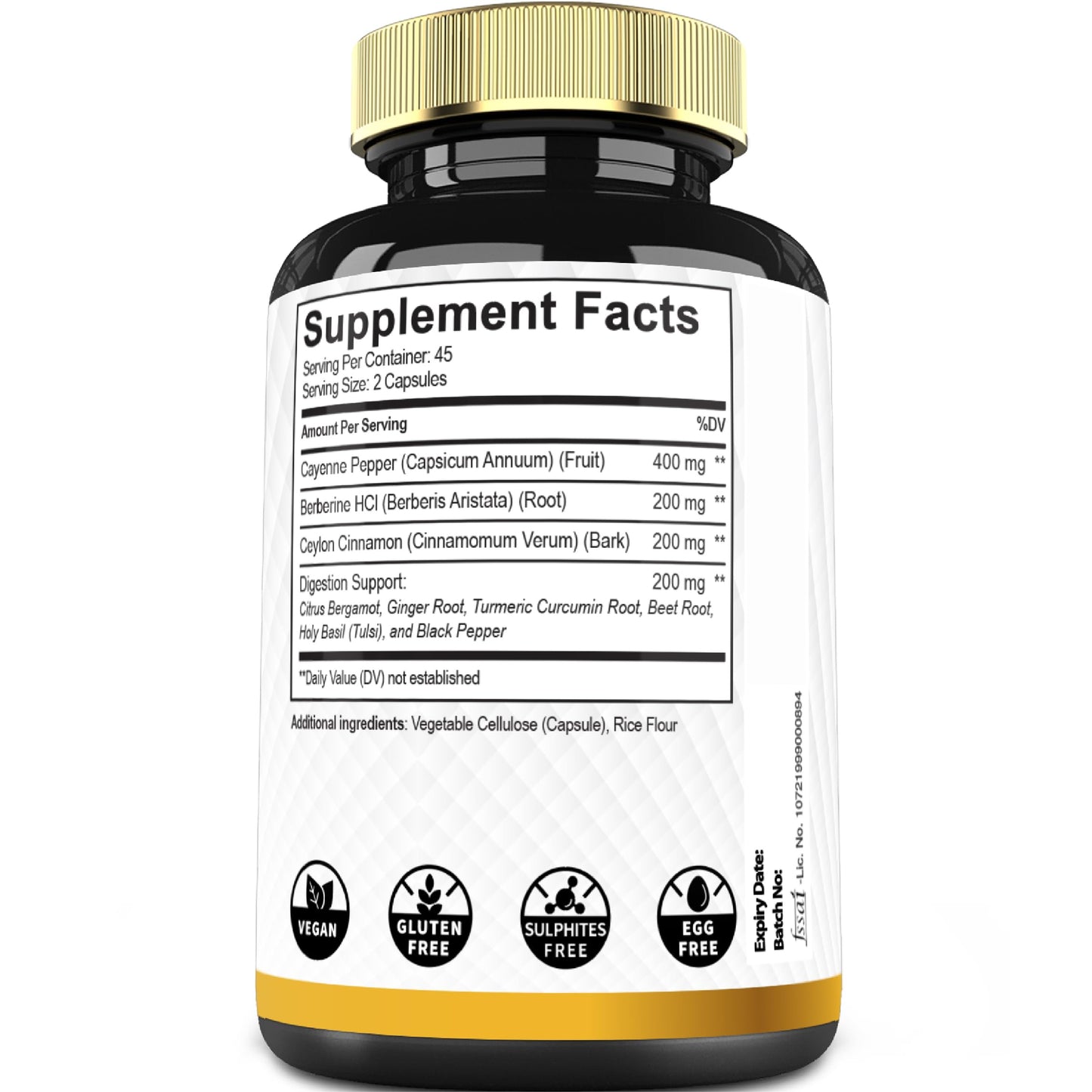 Mecisco Cayenne Pepper Supplements Capsules 90 Count