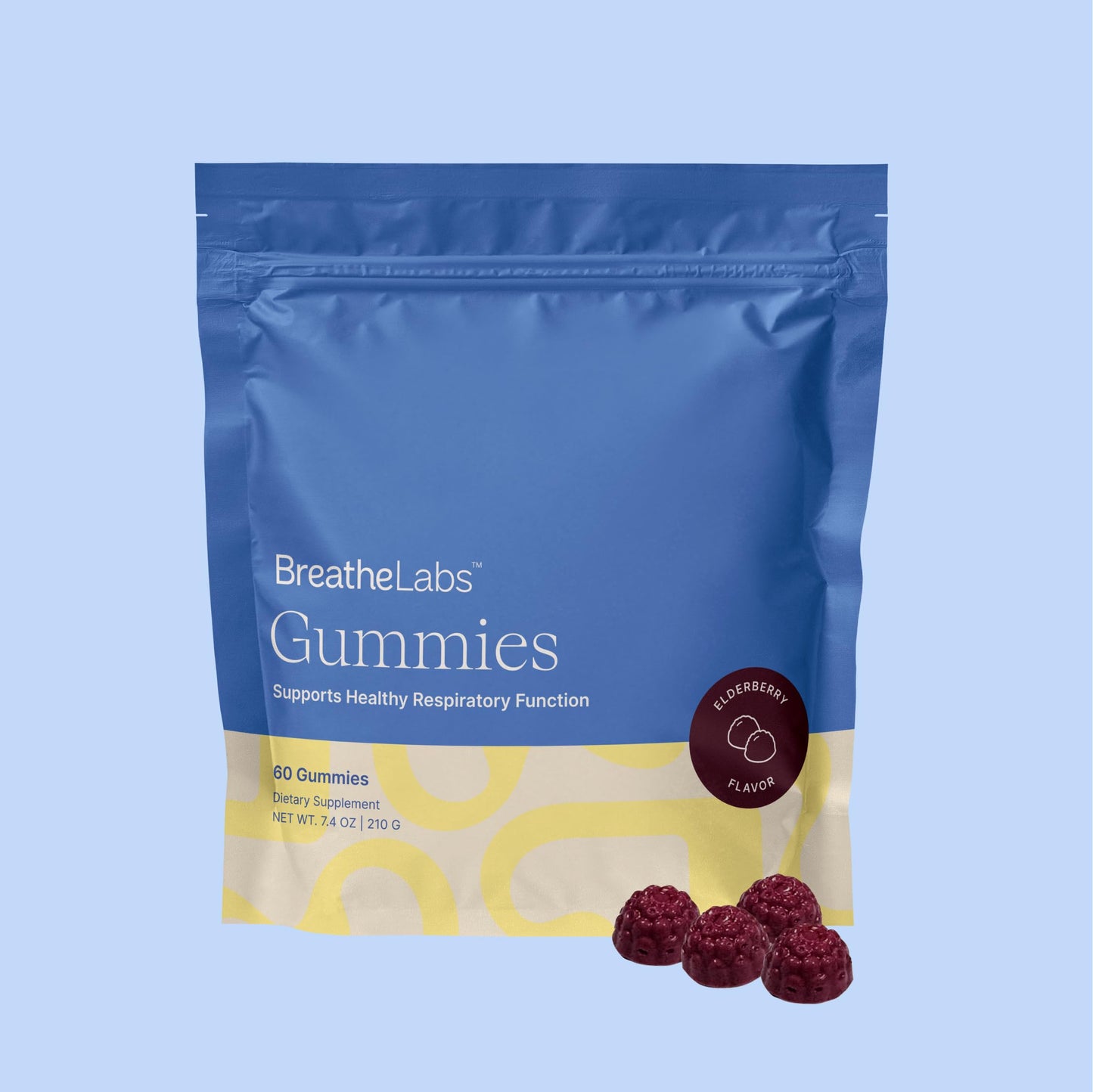BreatheLabs Adult Mullein Gummies, Gummy, 60 Count