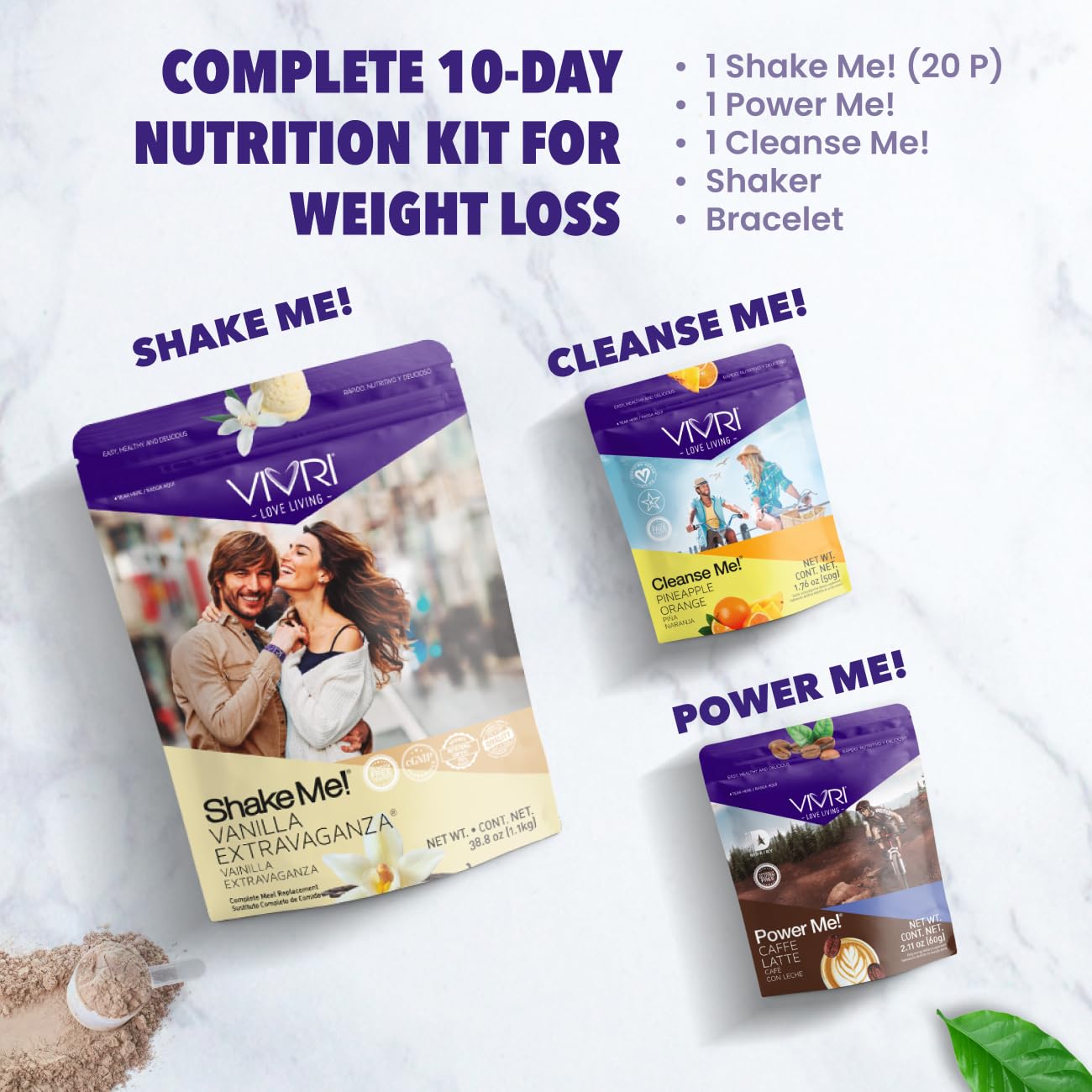 VIVRI 10-Day Challenge Vanilla Complete Nutrition System Powder 67 oz