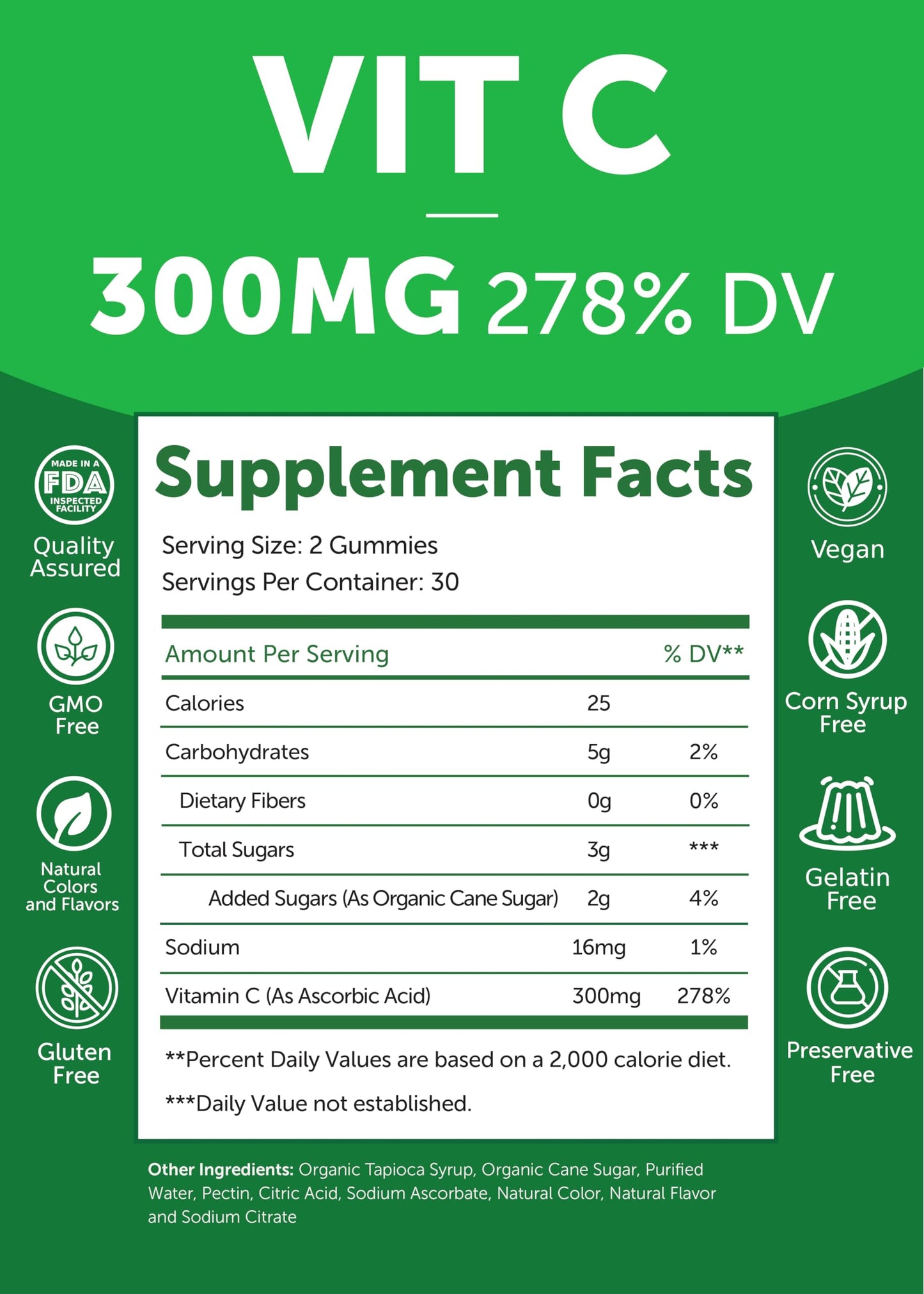 Lunakai Vitamin C Gummies 60 Count